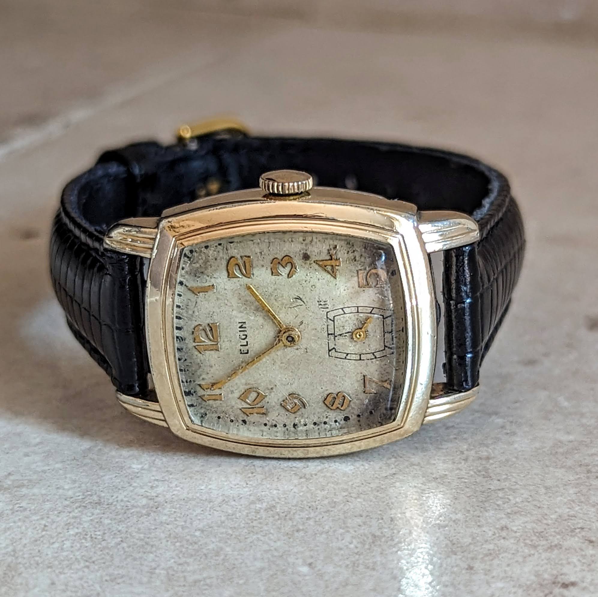 1942 ELGIN Wristwatch Grade 554 15 Jewels U.S.A Made Vintage Watch - Image 8