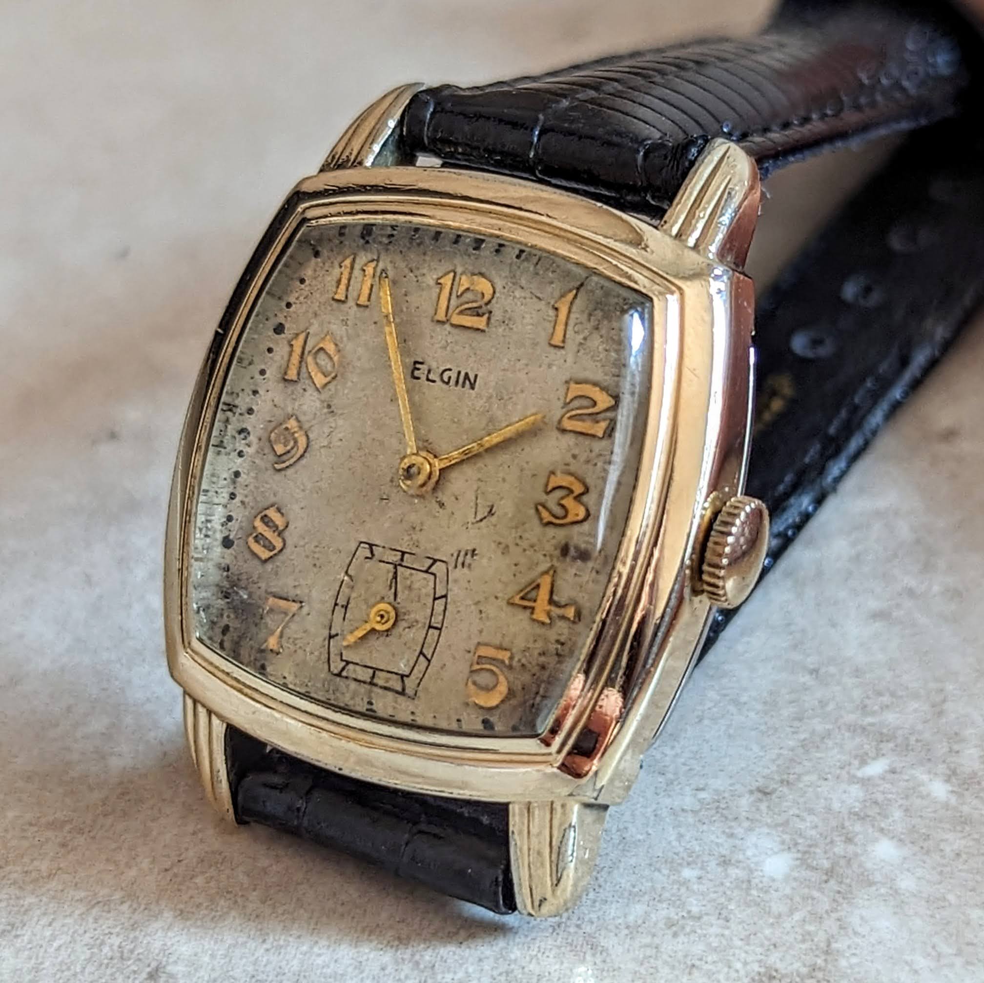 1942 ELGIN Wristwatch Grade 554 15 Jewels U.S.A Made Vintage Watch - Image 9