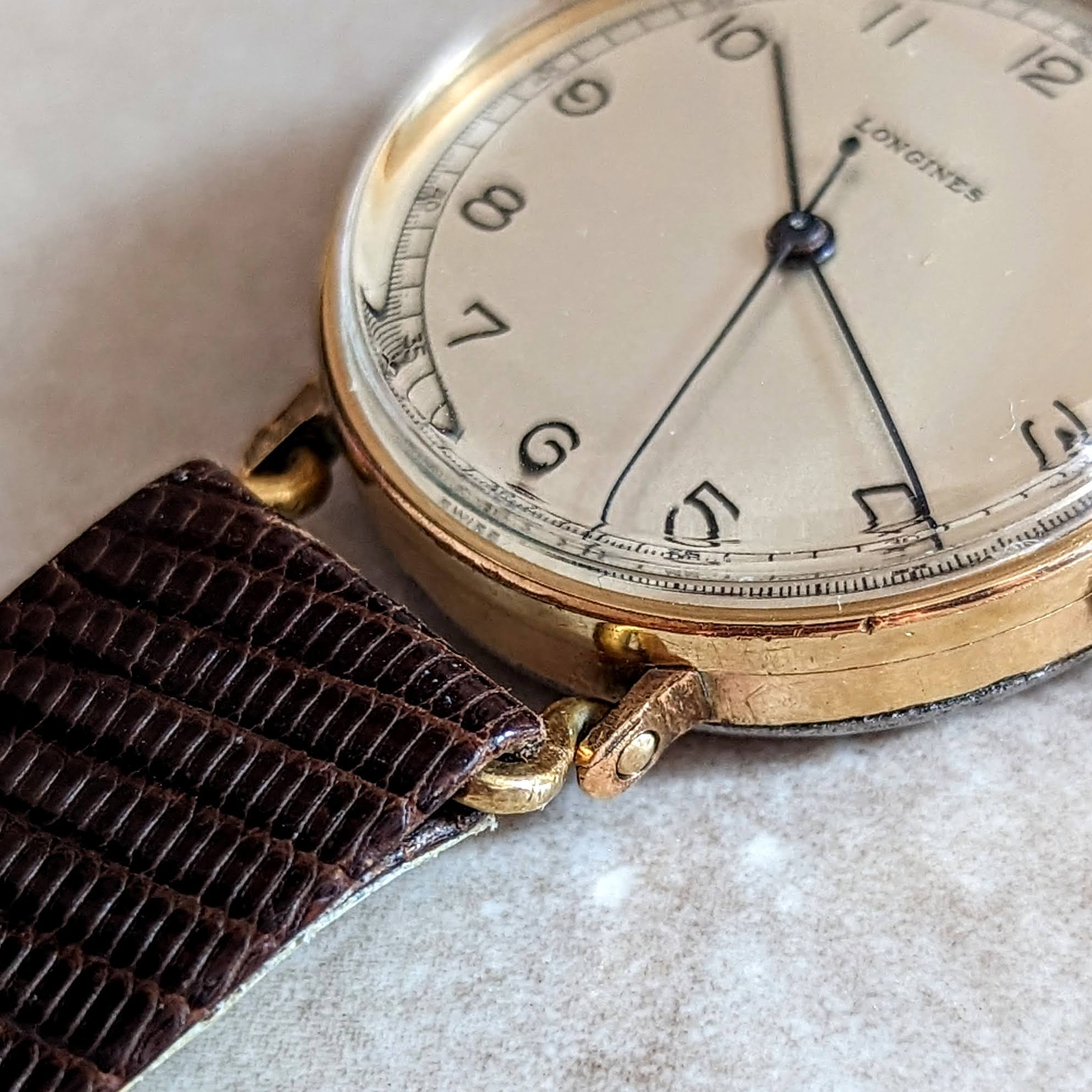 1942 LONGINES Mechanical Wristwatch Ref. 5017 Flexible Lugs Vintage Watch - Image 12