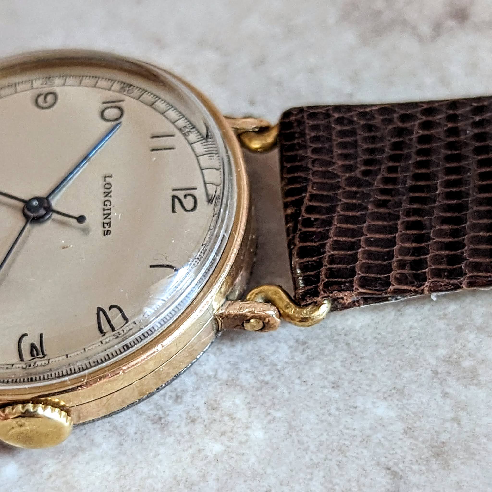 1942 LONGINES Mechanical Wristwatch Ref. 5017 Flexible Lugs Vintage Watch - Image 14