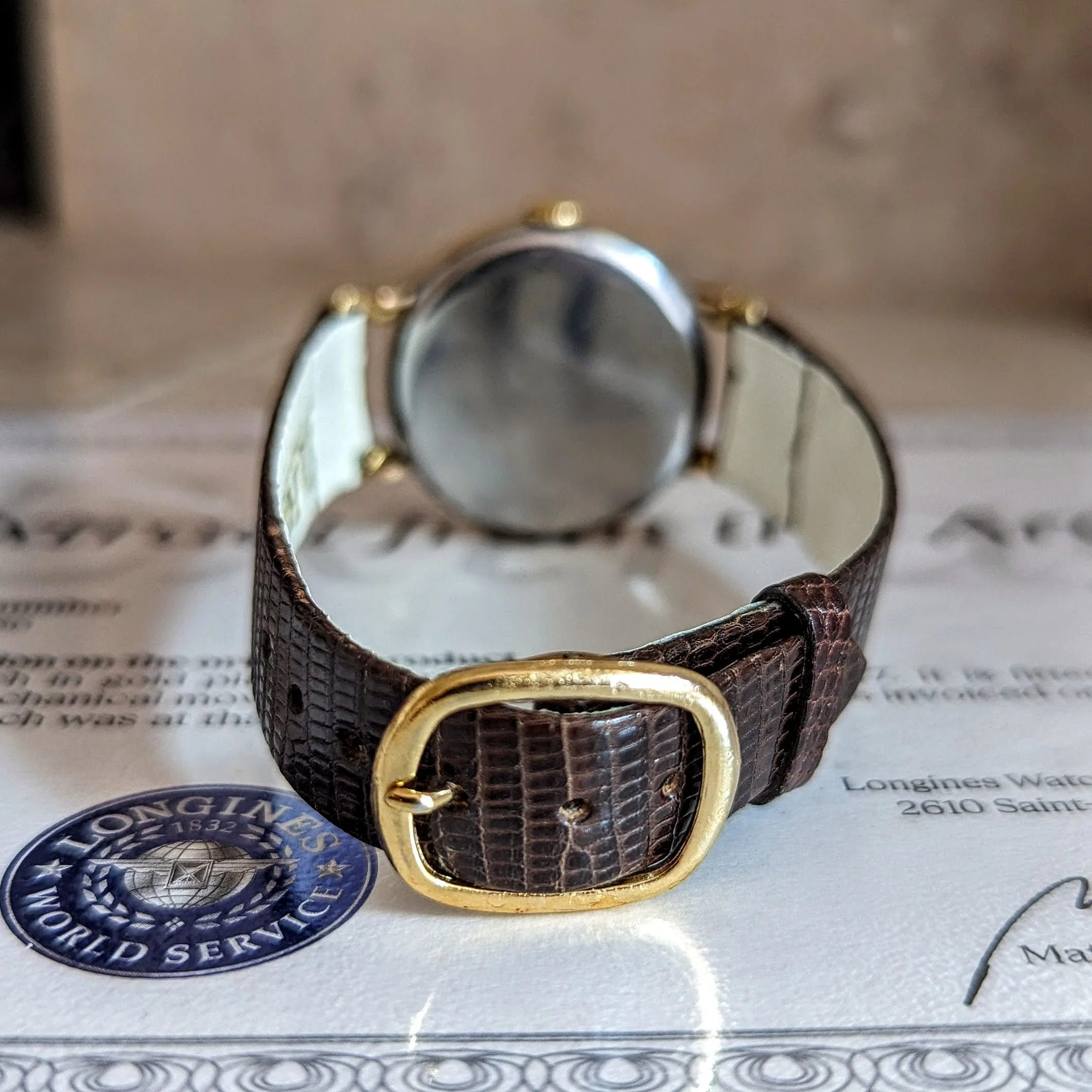 1942 LONGINES Mechanical Wristwatch Ref. 5017 Flexible Lugs Vintage Watch - Image 16