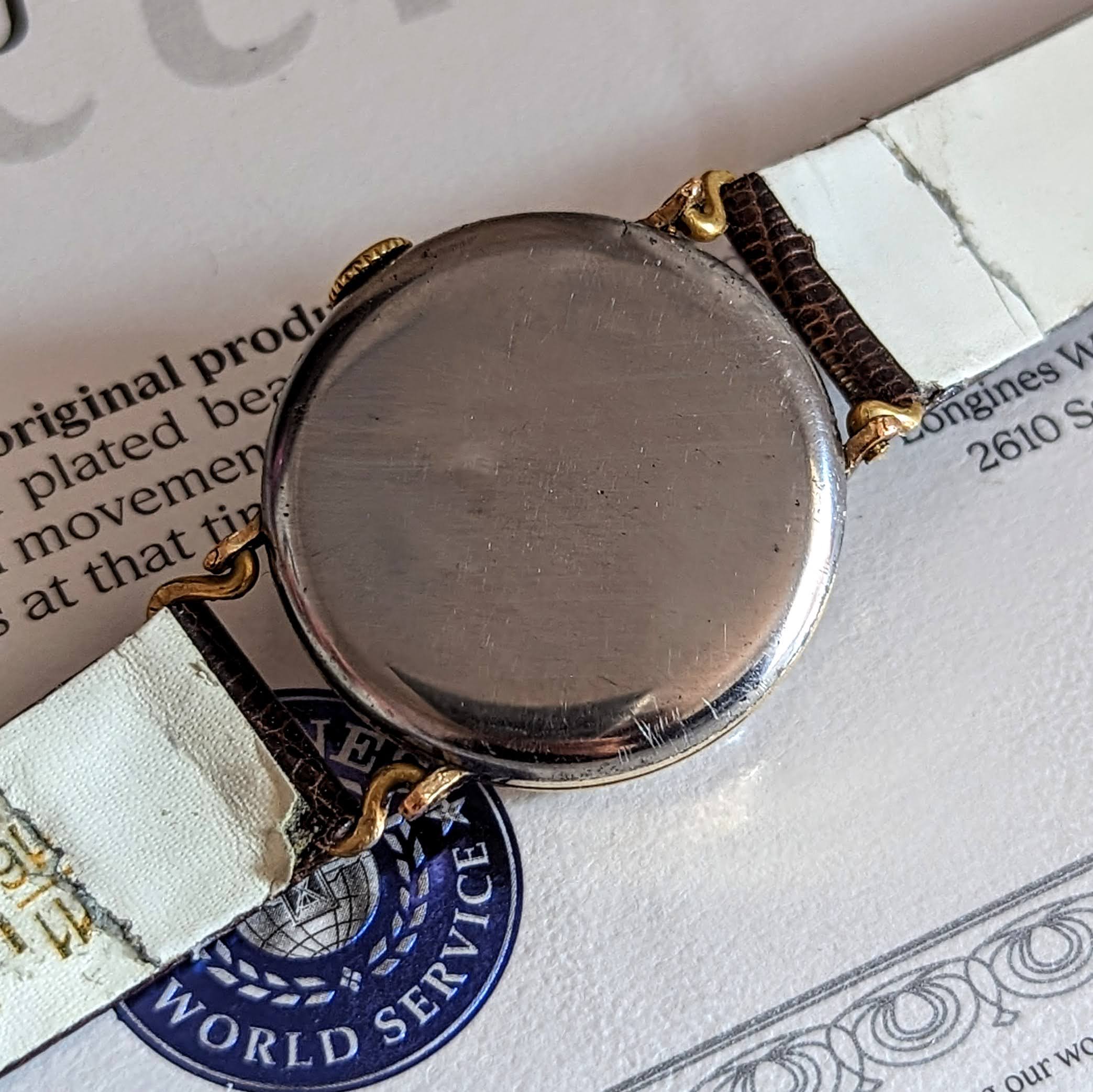 1942 LONGINES Mechanical Wristwatch Ref. 5017 Flexible Lugs Vintage Watch - Image 17