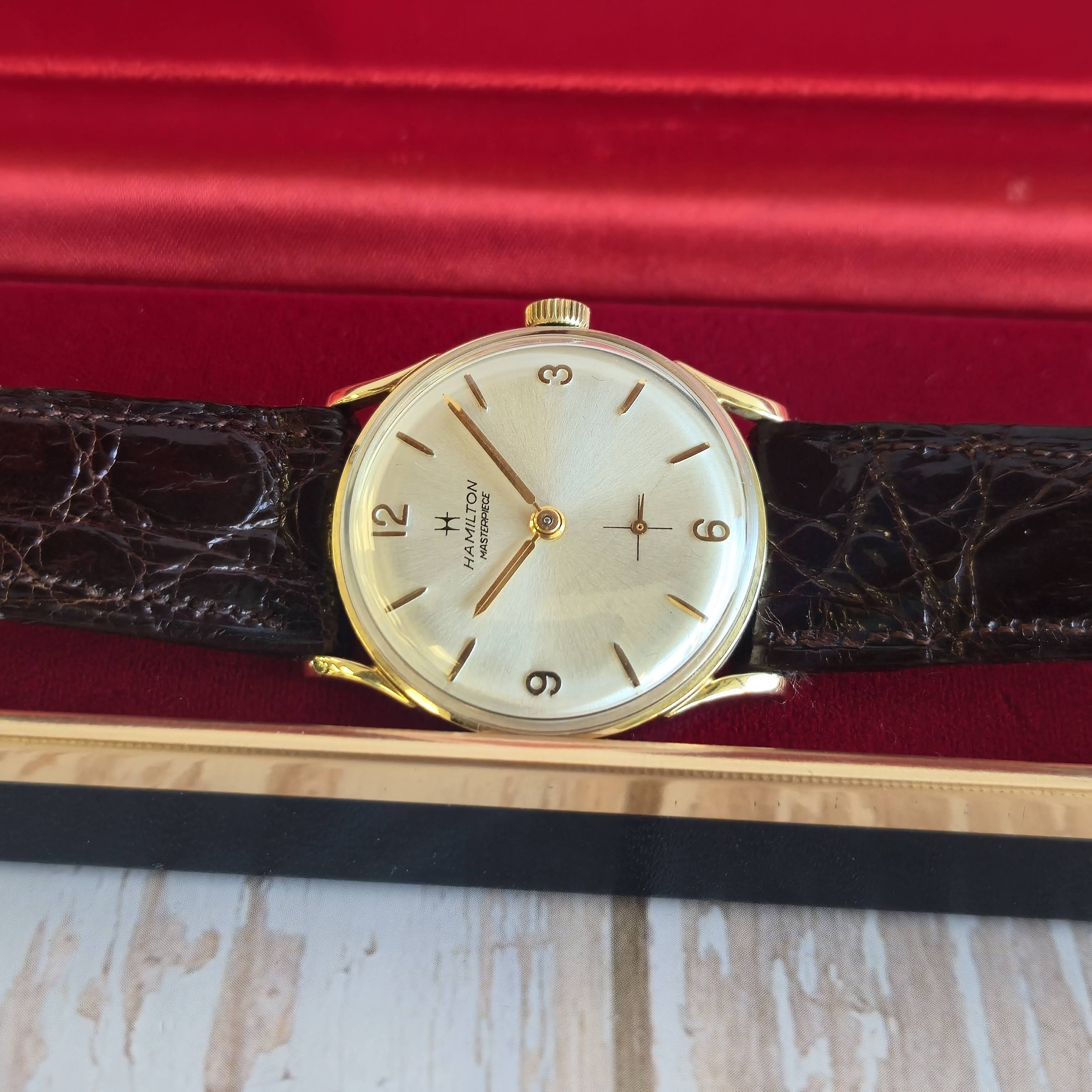 1943 Hamilton Masterpiece 14K Gold Watch Award Wristwatch ALL Original - IN BOX! - Image 5