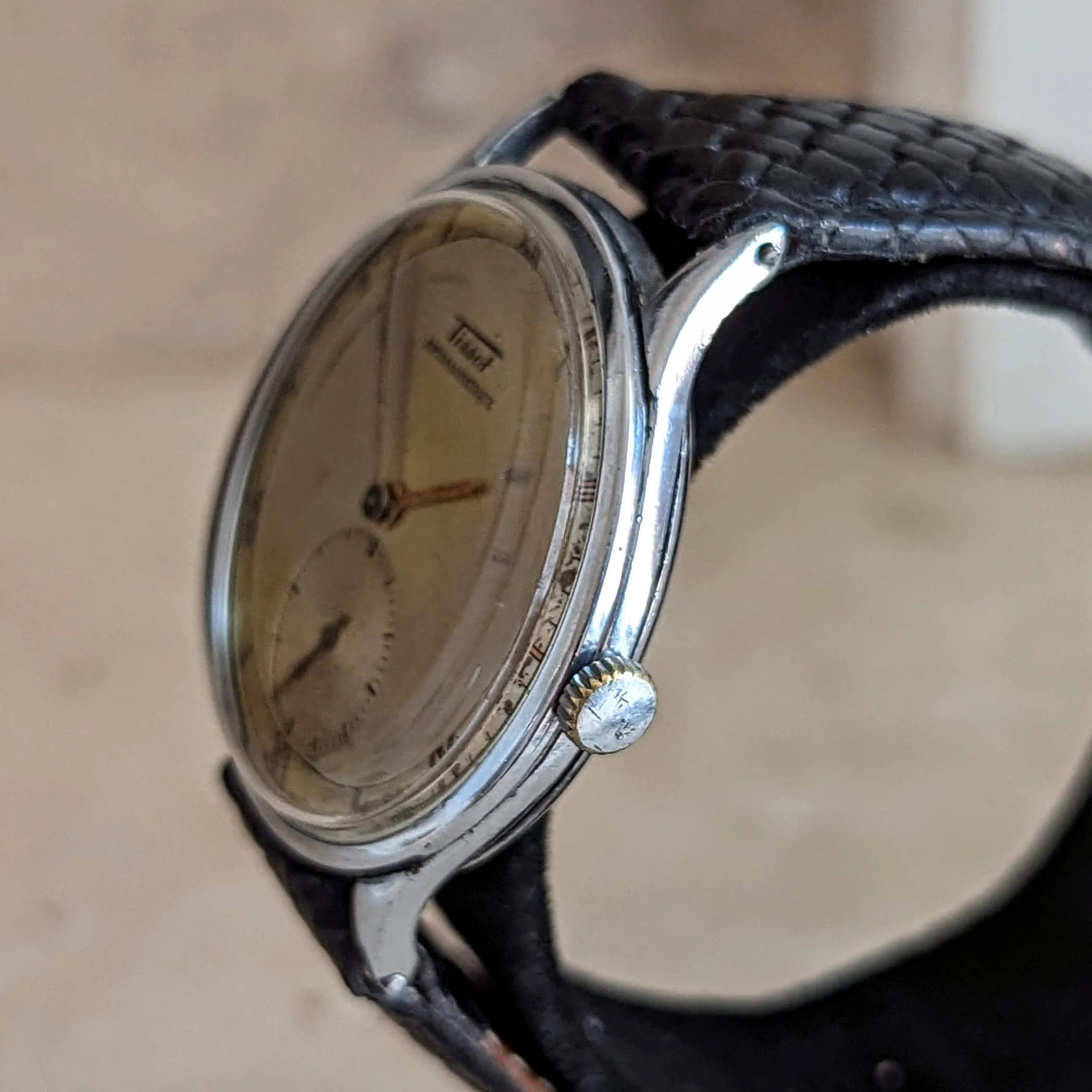 1943 TISSOT Antimagnetique Wristwatch Jumbo Case 35mm Swiss Watch - Image 8