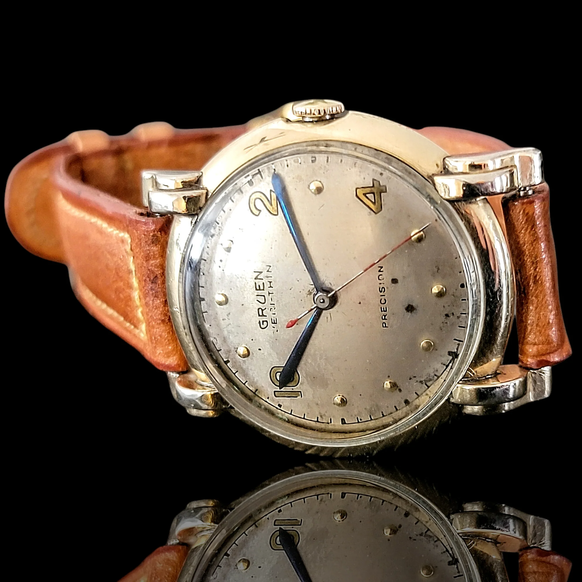 1944 GRUEN Veri-Thin PRECISION Watch 17 Jewels Cal. 420 SS - Image 3