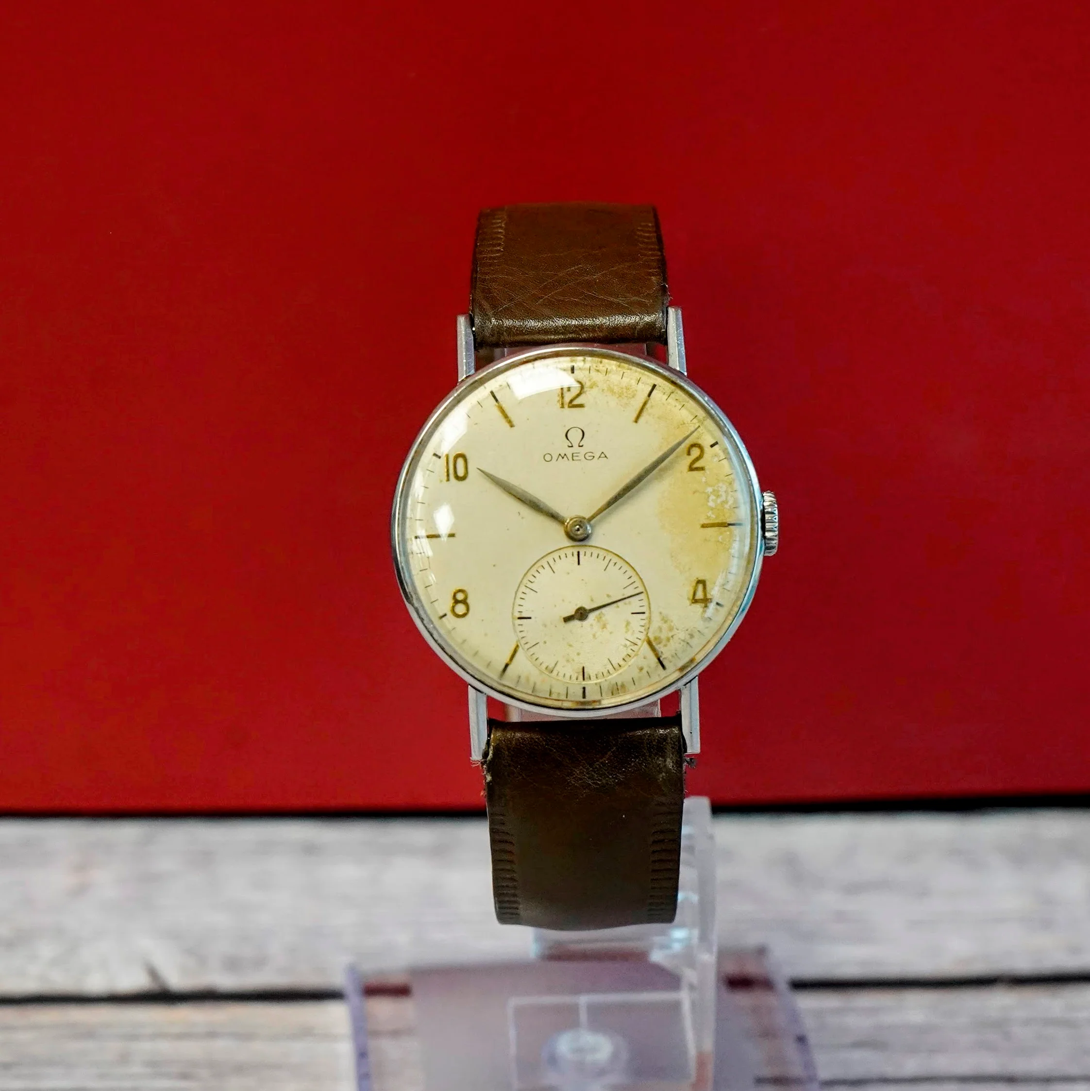 1944 Omega Jumbo Watch 35mm 15 Jewels Cal. 30T2 Ref. 2338/2 Wristwatch S.S. - Image 4