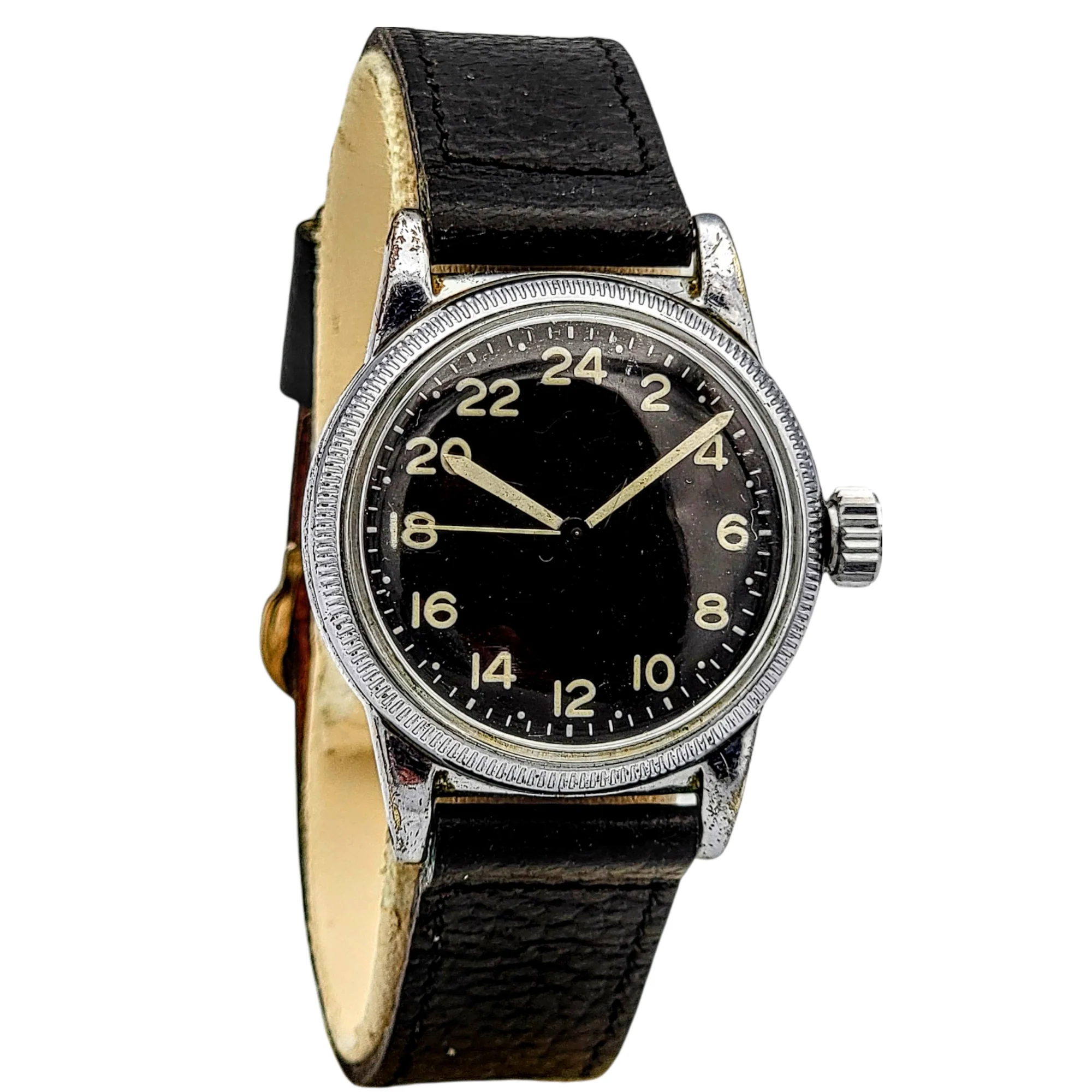 24 HOUR ELGIN Type A-11 Navigation Watch WWII U.S. Army Hacking 18 Jewels Grade 685 - Image 11