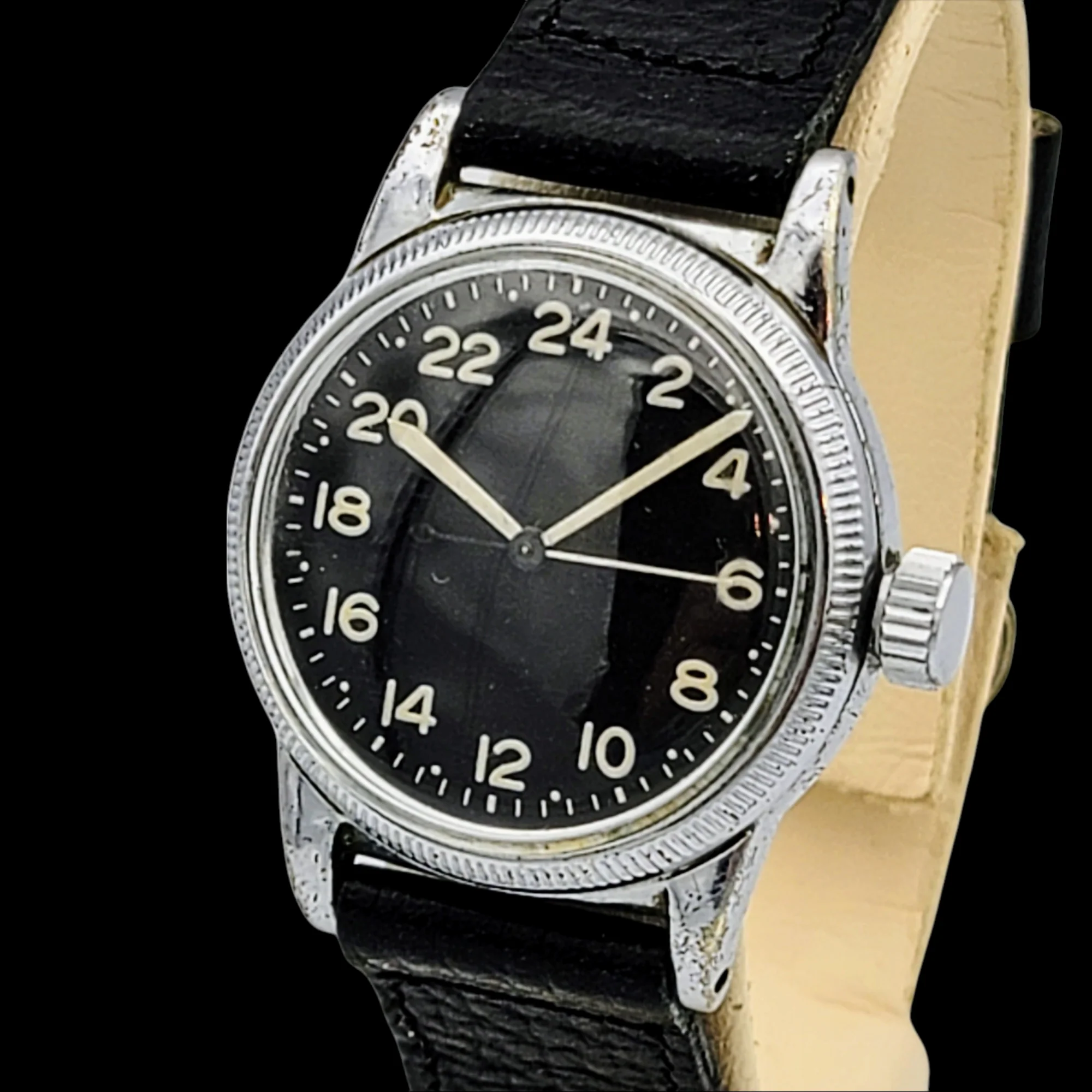 24 HOUR ELGIN Type A-11 Navigation Watch WWII U.S. Army Hacking 18 Jewels Grade 685 - Image 4