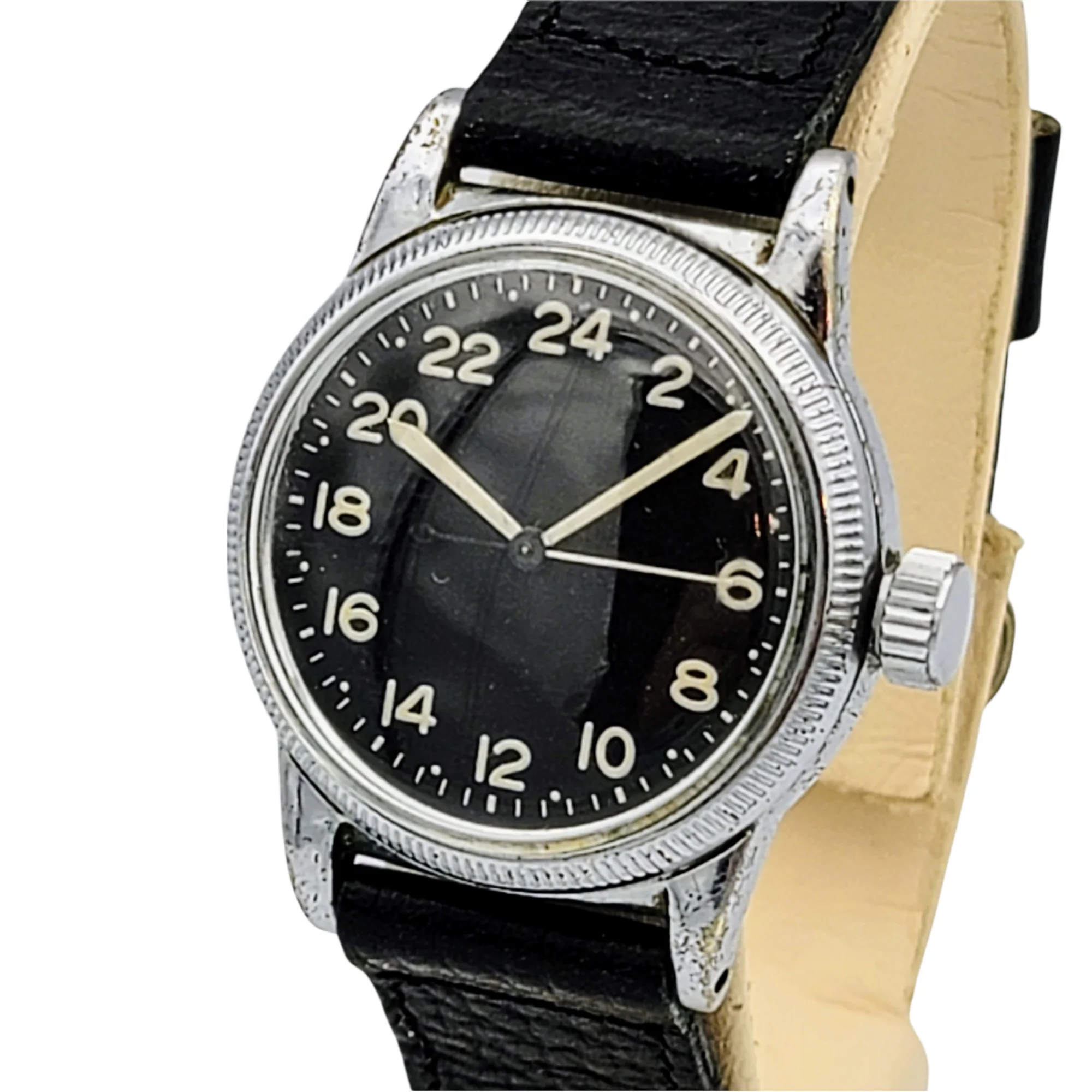 24 HOUR ELGIN Type A-11 Navigation Watch WWII U.S. Army Hacking 18 Jewels Grade 685 - Image 9