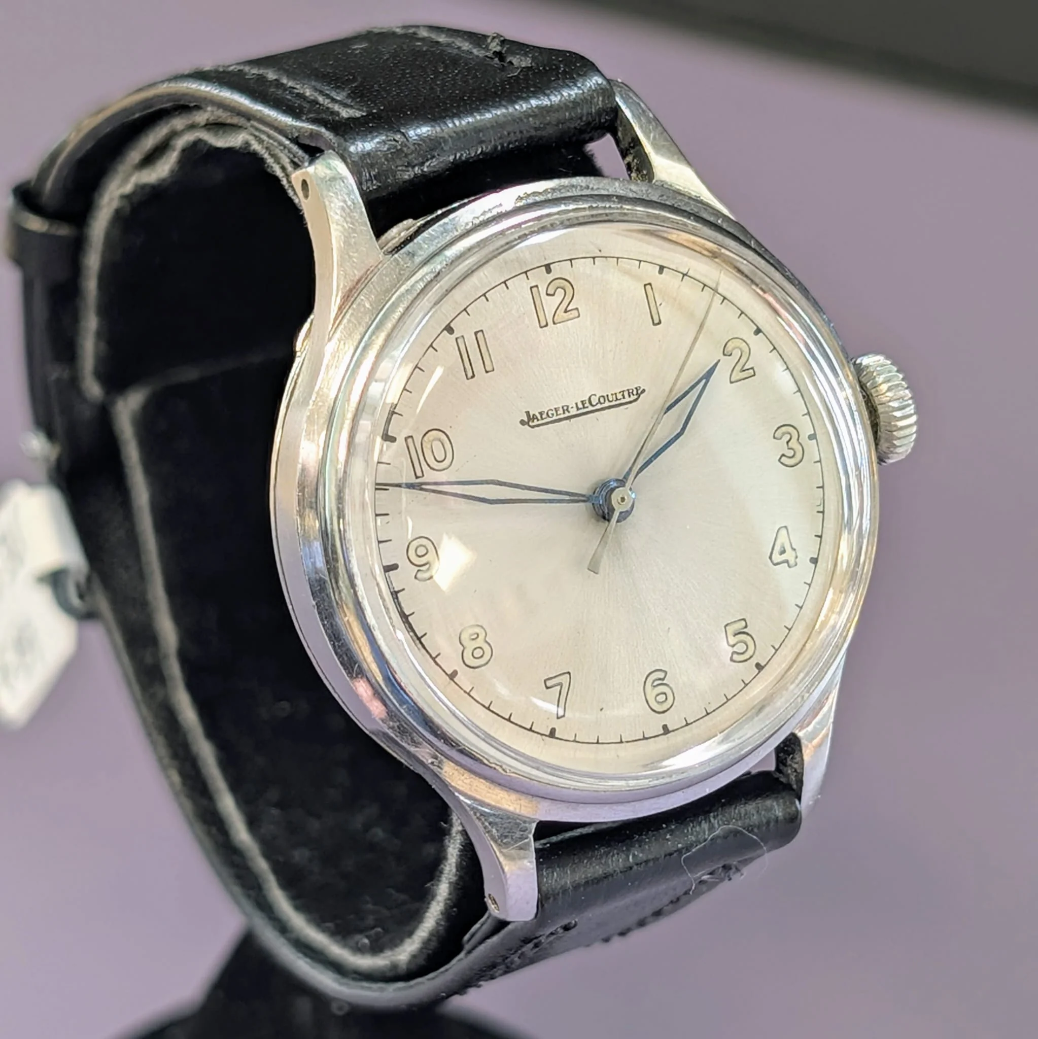 1945 Jaeger-LeCoultre Ref. E 159 Watch Cal. P 478 WWII Military Style Wristwatch S.S. - Image 6