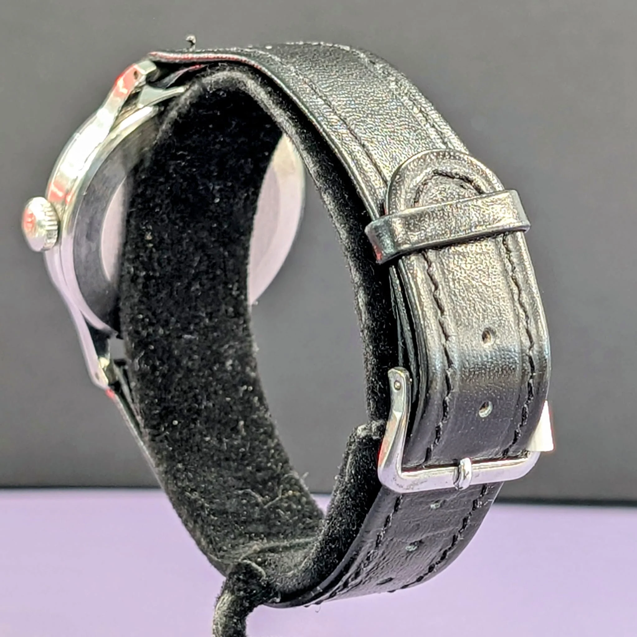 1945 Jaeger-LeCoultre Ref. E 159 Watch Cal. P 478 WWII Military Style Wristwatch S.S. - Image 8
