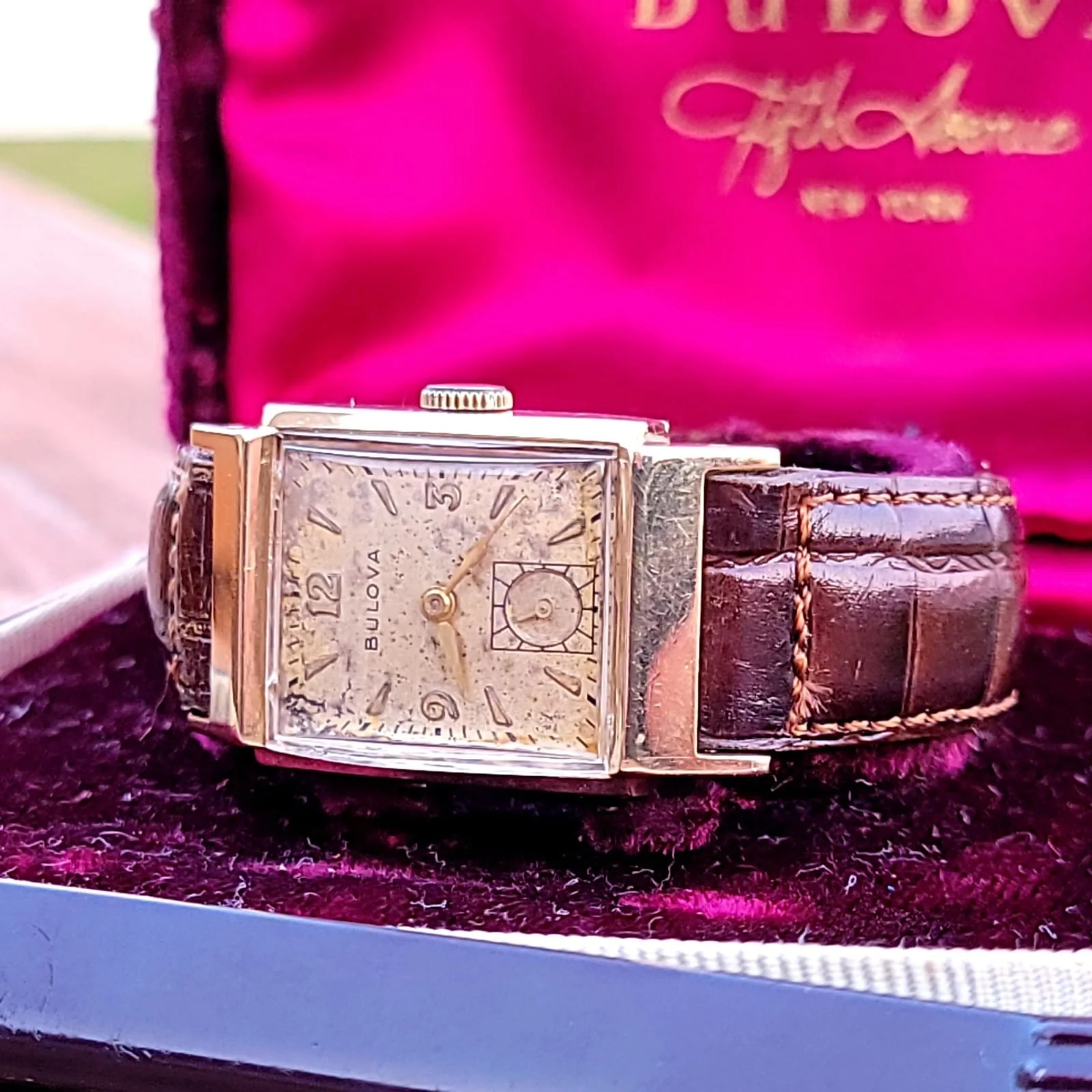 1946 BULOVA Douglas "B" 21 Jewels - In BOX! - Image 3