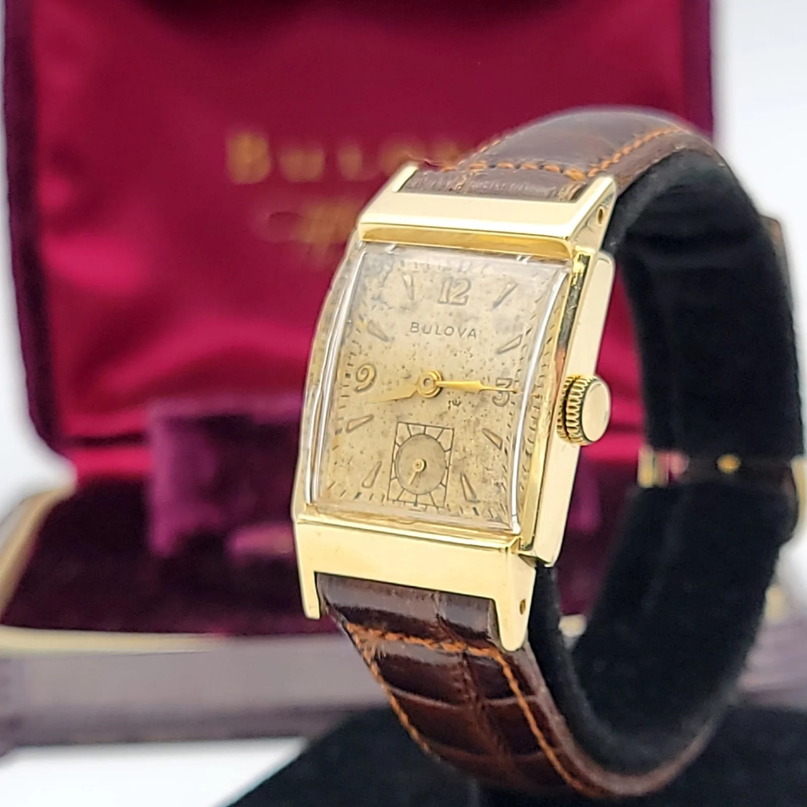 1946 BULOVA Douglas "B" 21 Jewels - In BOX! - Image 9