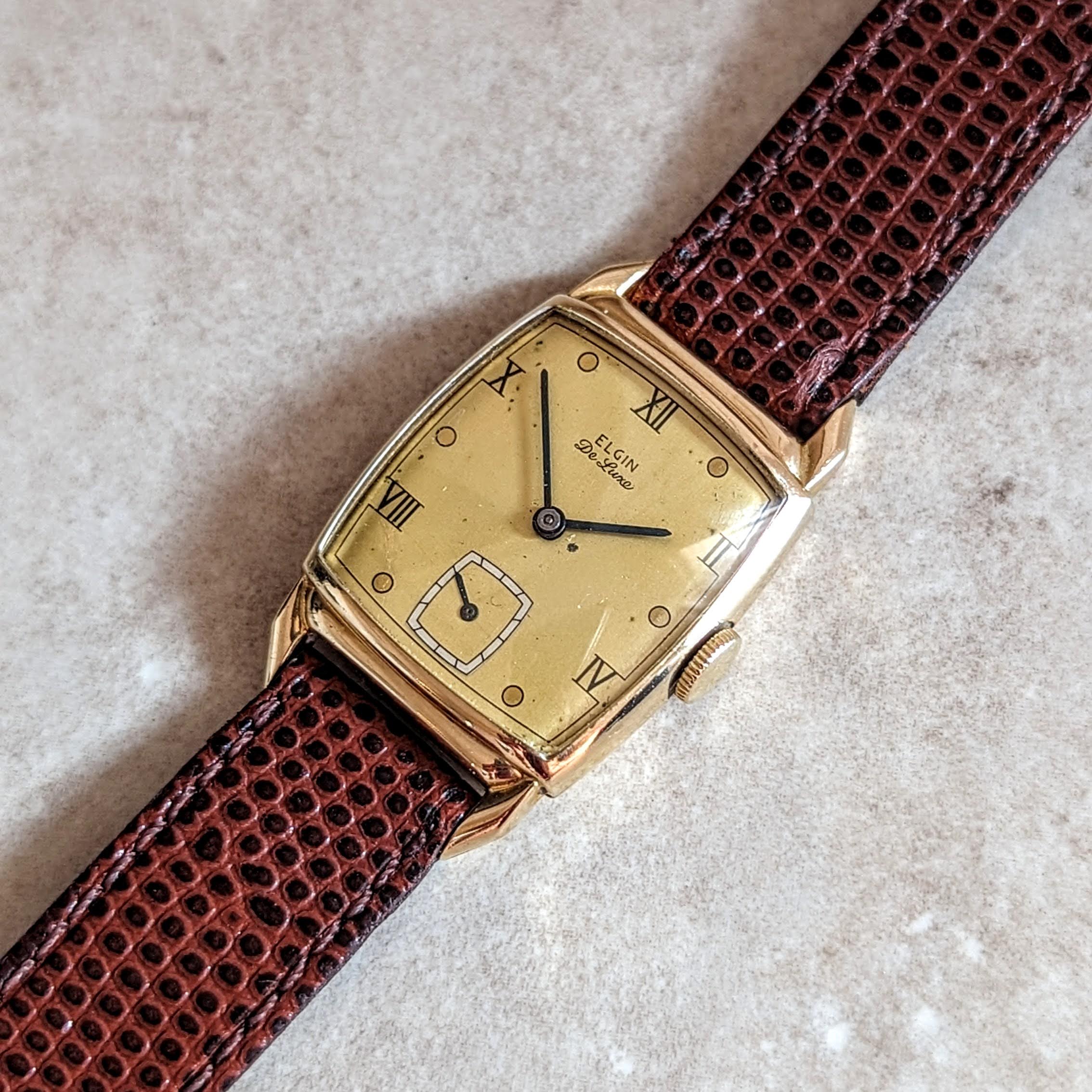 1946 ELGIN DeLuxe Watch 17 Jewels Grade 558 U.S.A. Vintage Wristwatch - Image 10