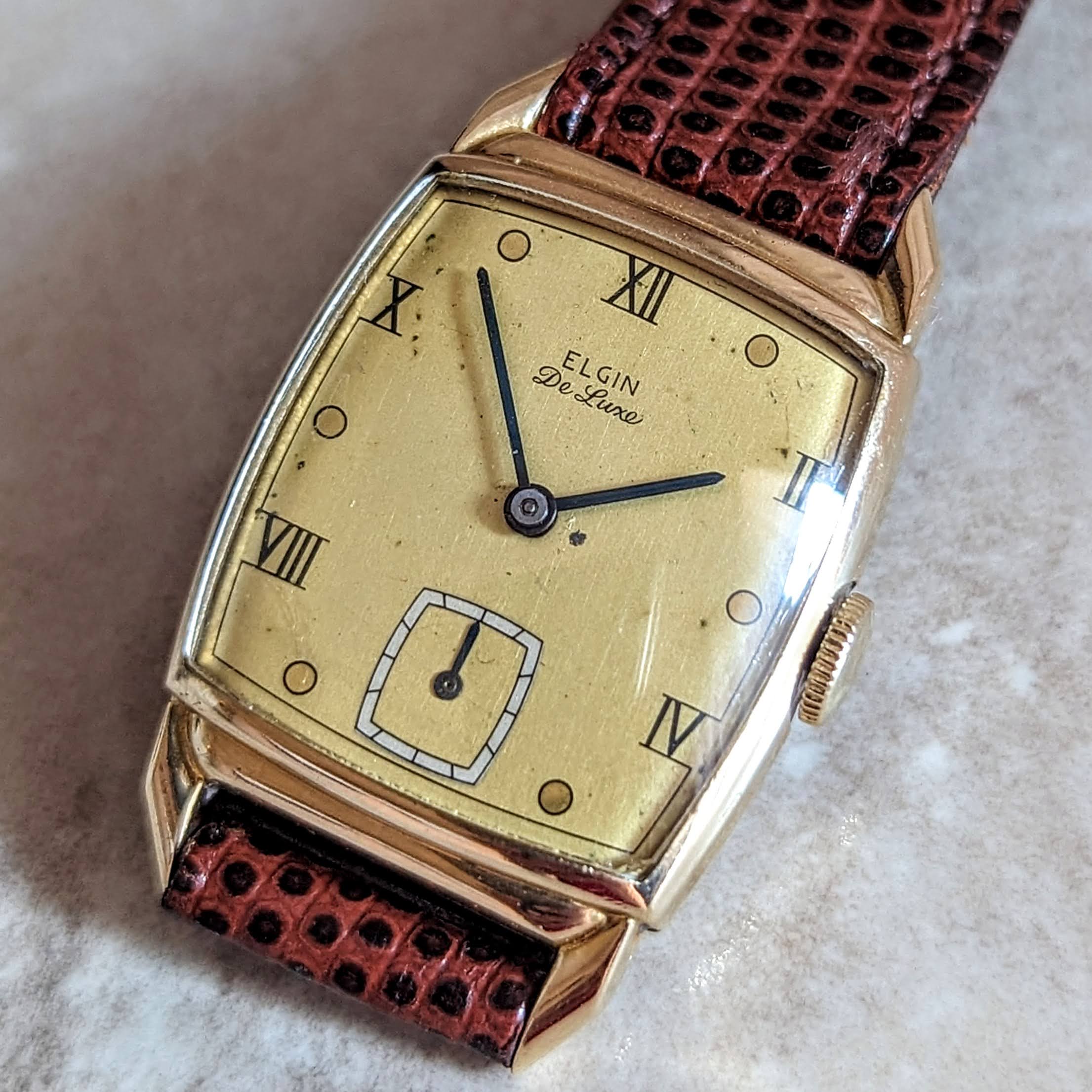 1946 ELGIN DeLuxe Watch 17 Jewels Grade 558 U.S.A. Vintage Wristwatch - Image 11