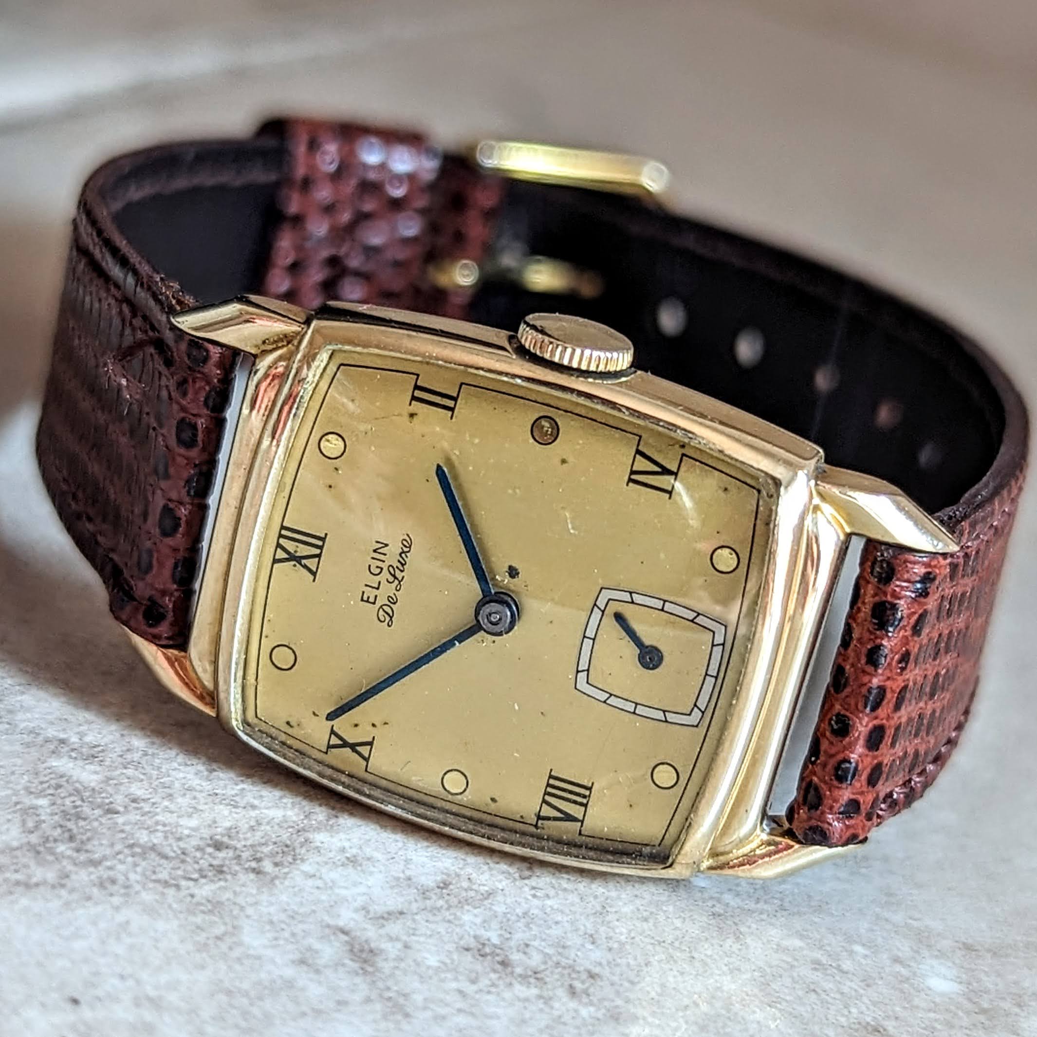 1946 ELGIN DeLuxe Watch 17 Jewels Grade 558 U.S.A. Vintage Wristwatch - Image 12