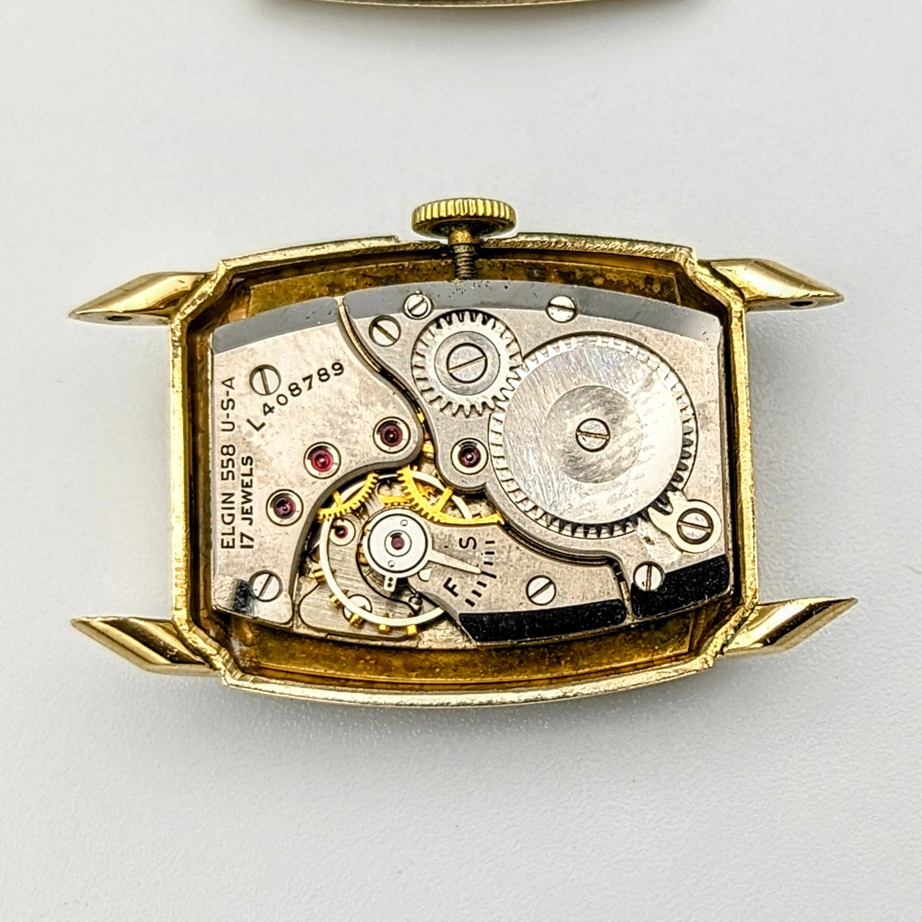 1946 ELGIN DeLuxe Watch 17 Jewels Grade 558 U.S.A. Vintage Wristwatch - Image 14