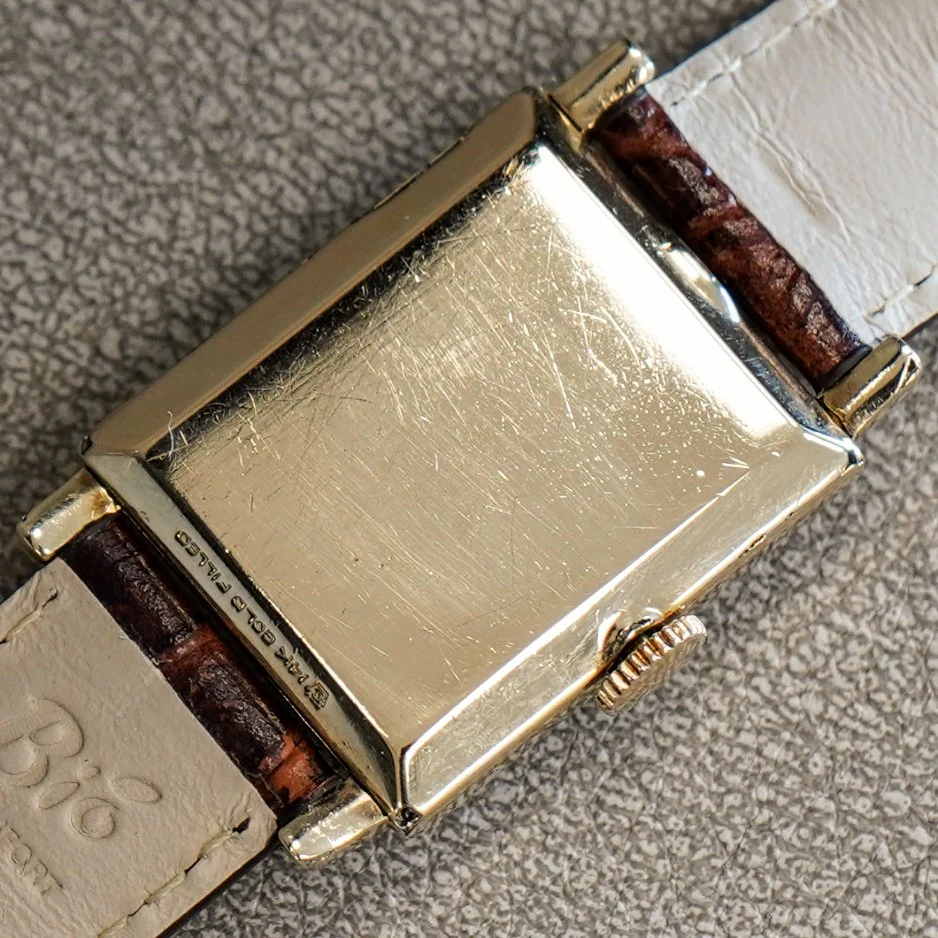 1946 HAMILTON Tank Case Watch 19 Jewels Cal. 982 U.S.A. Wristwatch 14K Gold Filled - Image 10