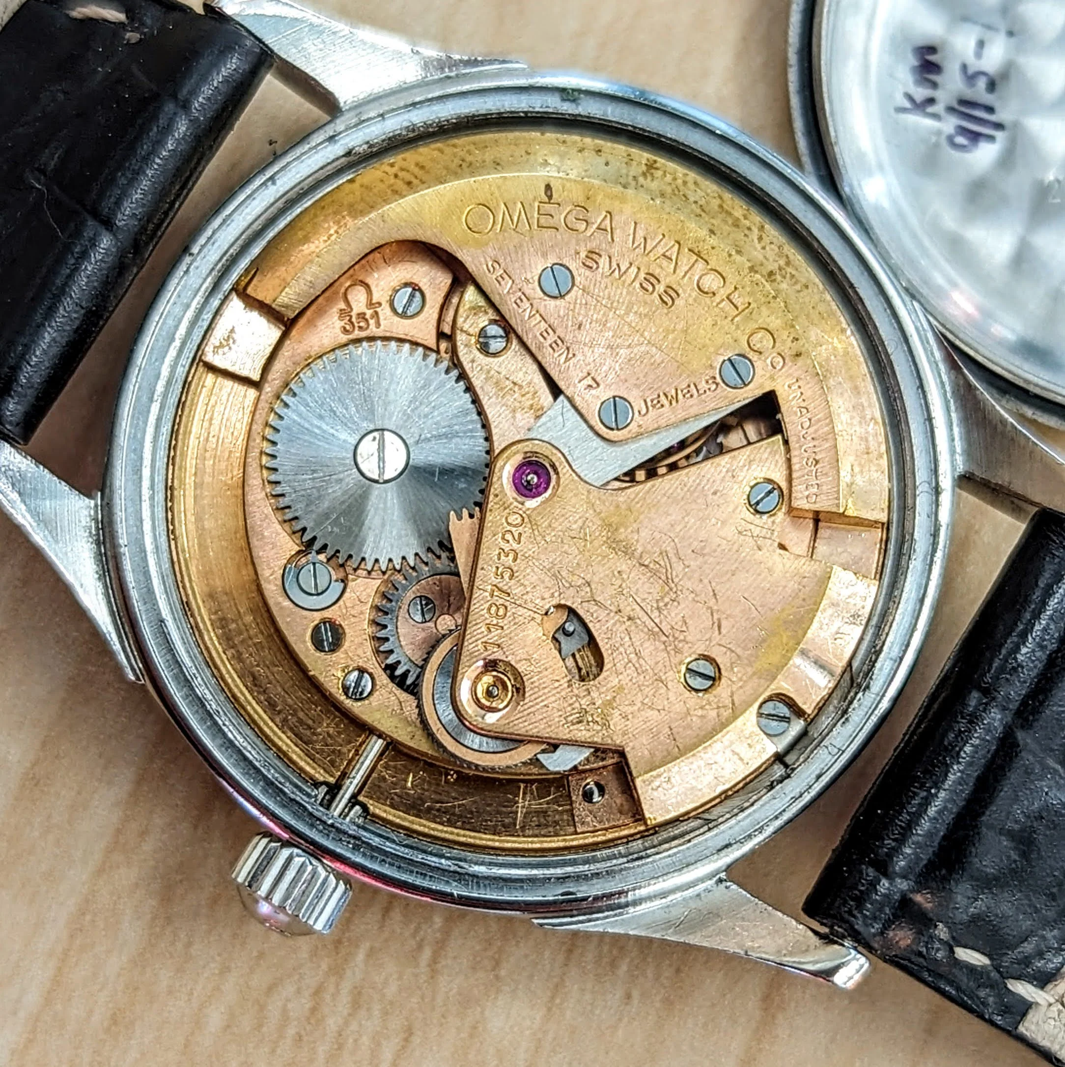 1947 OMEGA Automatic Watch Ref. 2582-3C Cal. 351 Bumper Self-Winding Wristwatch - All SS - Image 13