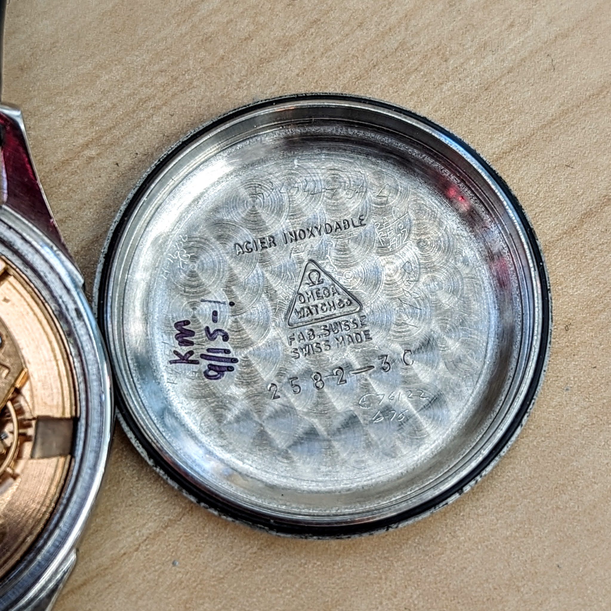 1947 OMEGA Automatic Watch Ref. 2582-3C Cal. 351 Bumper Self-Winding Wristwatch - All SS - Image 15