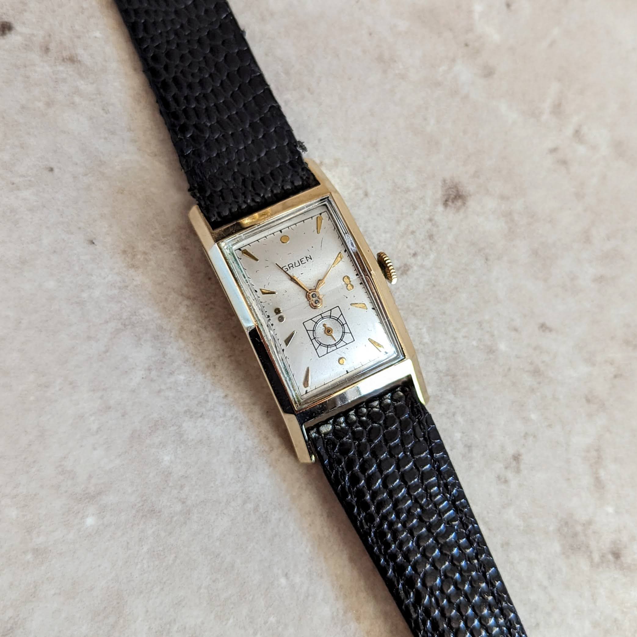 1948 GRUEN Curvex Precision Wristwatch “Curvametric” 17 Jewels Cal. 370 Swiss Watch - Image 11