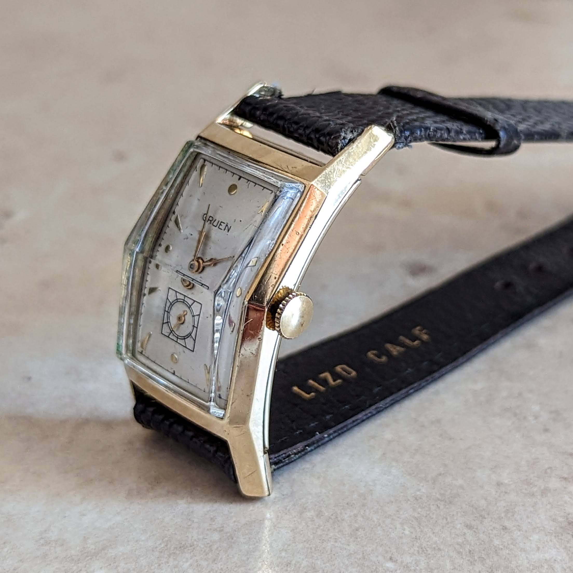 1948 GRUEN Curvex Precision Wristwatch “Curvametric” 17 Jewels Cal. 370 Swiss Watch - Image 12