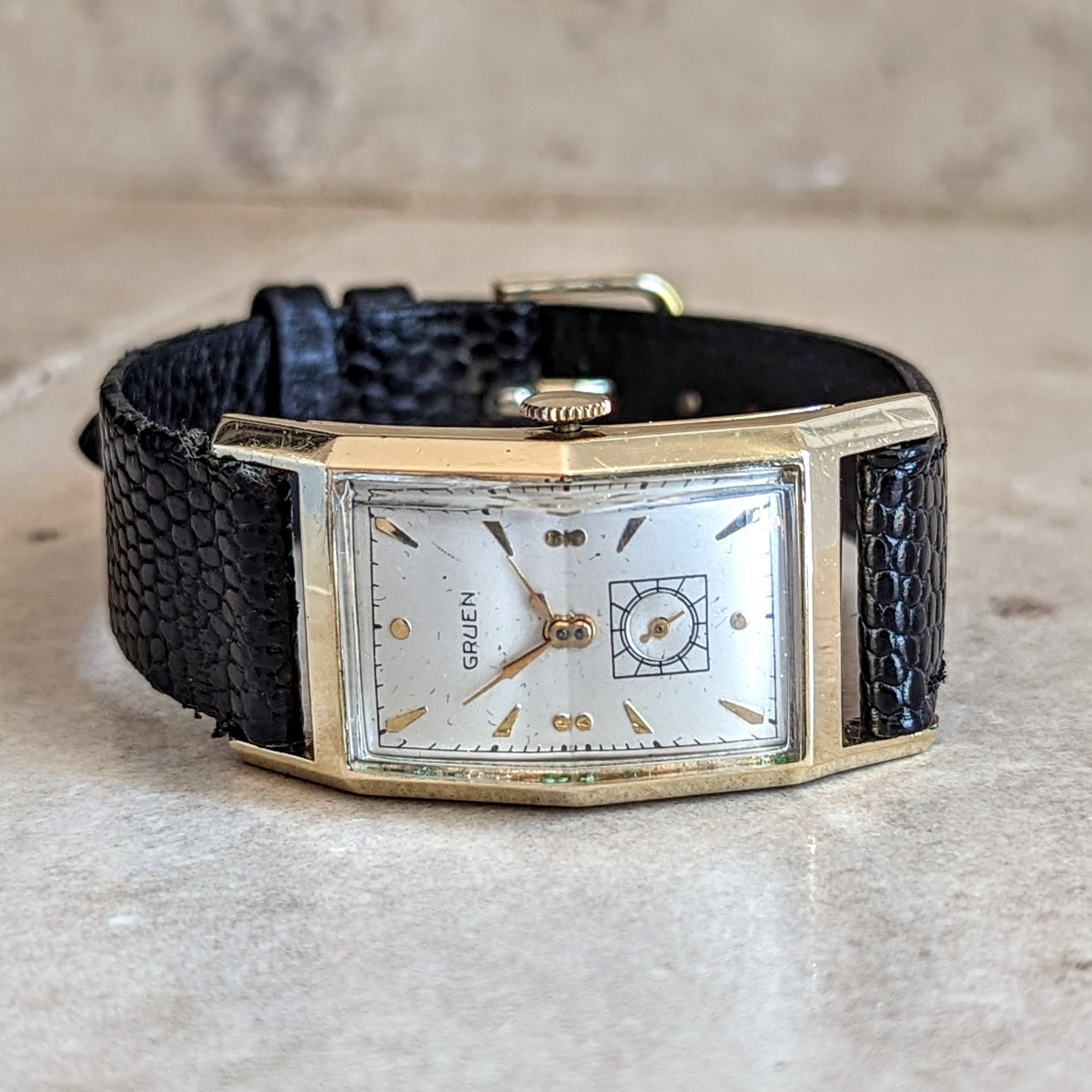 1948 GRUEN Curvex Precision Wristwatch “Curvametric” 17 Jewels Cal. 370 Swiss Watch - Image 13