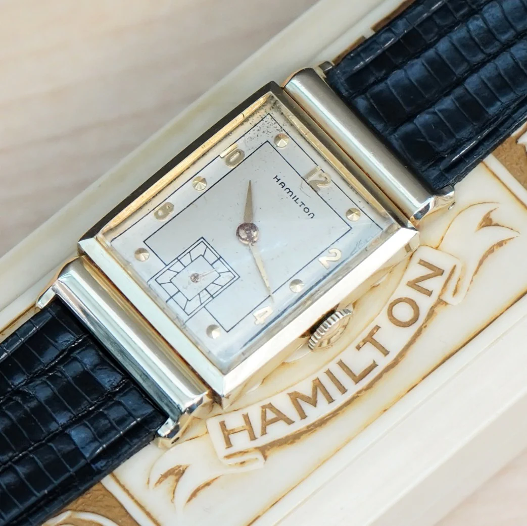 1948 HAMILTON Barton Watch 14K Gold 19 Jewels Cal. 982 U.S.A. Wristwatch - Image 9