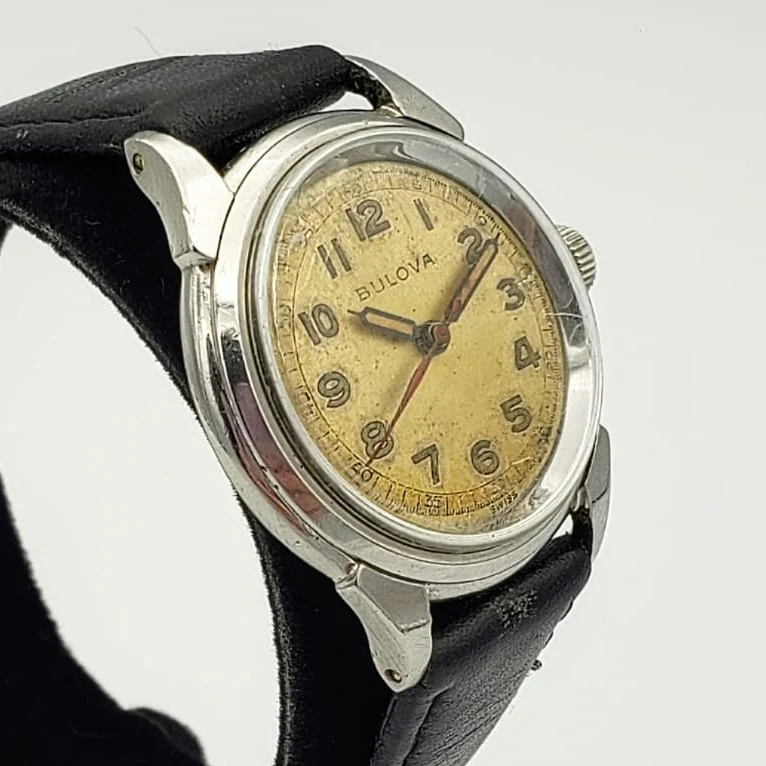 1949 BULOVA Watertite Military Style Wristwatch Swiss Caliber 10BCC 17J Watch - Image 2