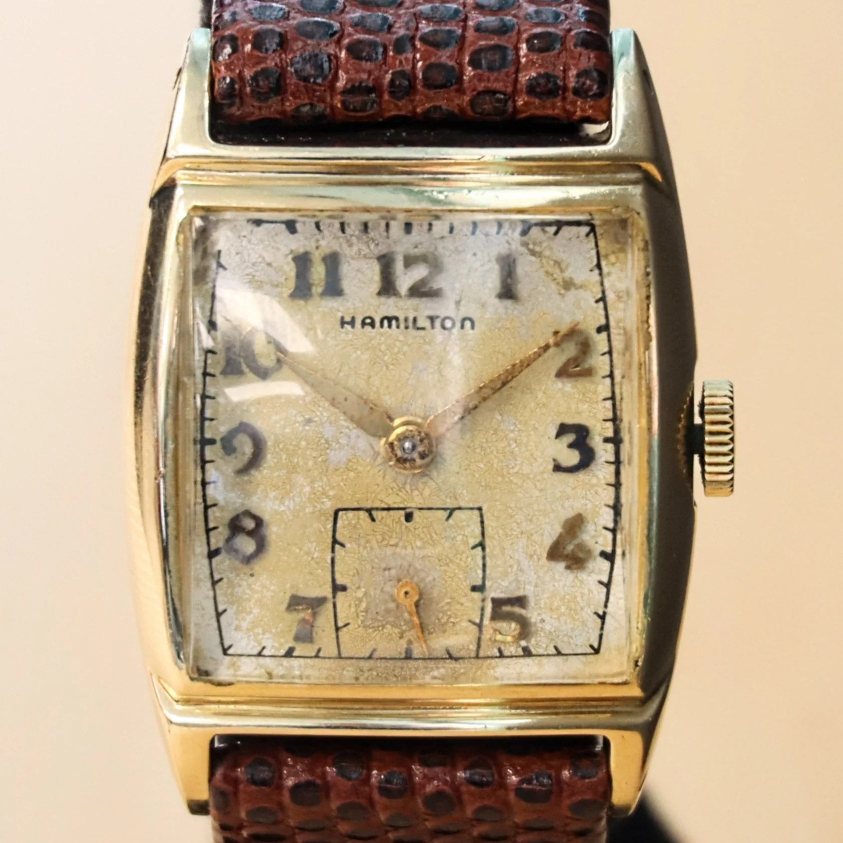 1949 HAMILTON Forbes Watch Cal. 747 17 Jewels U.S.A. 14K G.F. Wristwatch - In Original Box! - Image 3