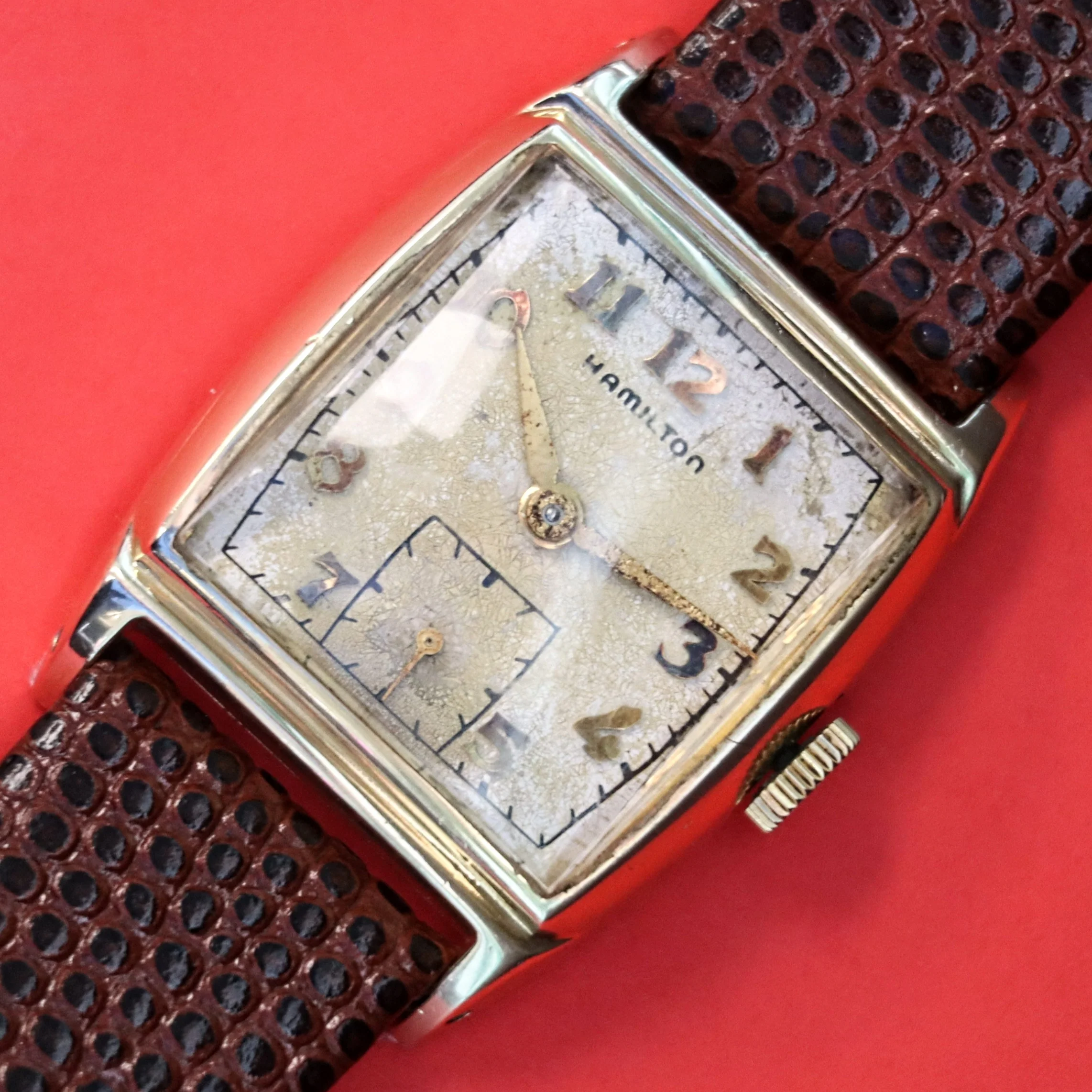 1949 HAMILTON Forbes Watch Cal. 747 17 Jewels U.S.A. 14K G.F. Wristwatch - In Original Box! - Image 9