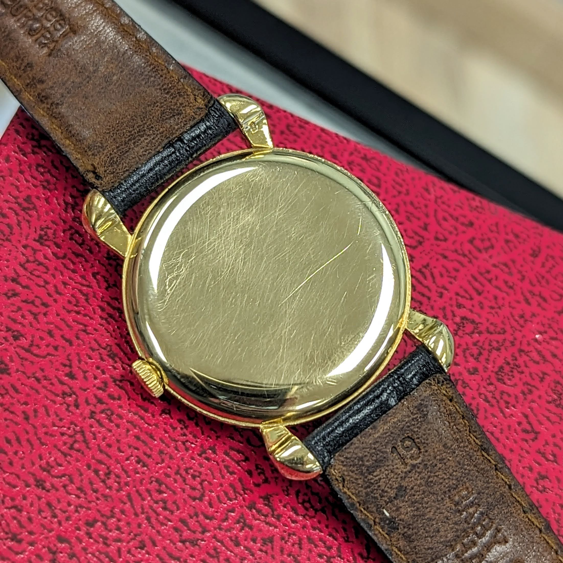 1949 LONGINES Wristwatch Ref. 5950 ALL 18K Solid GOLD 17 Jewels Fancy Lugs Watch - Image 10