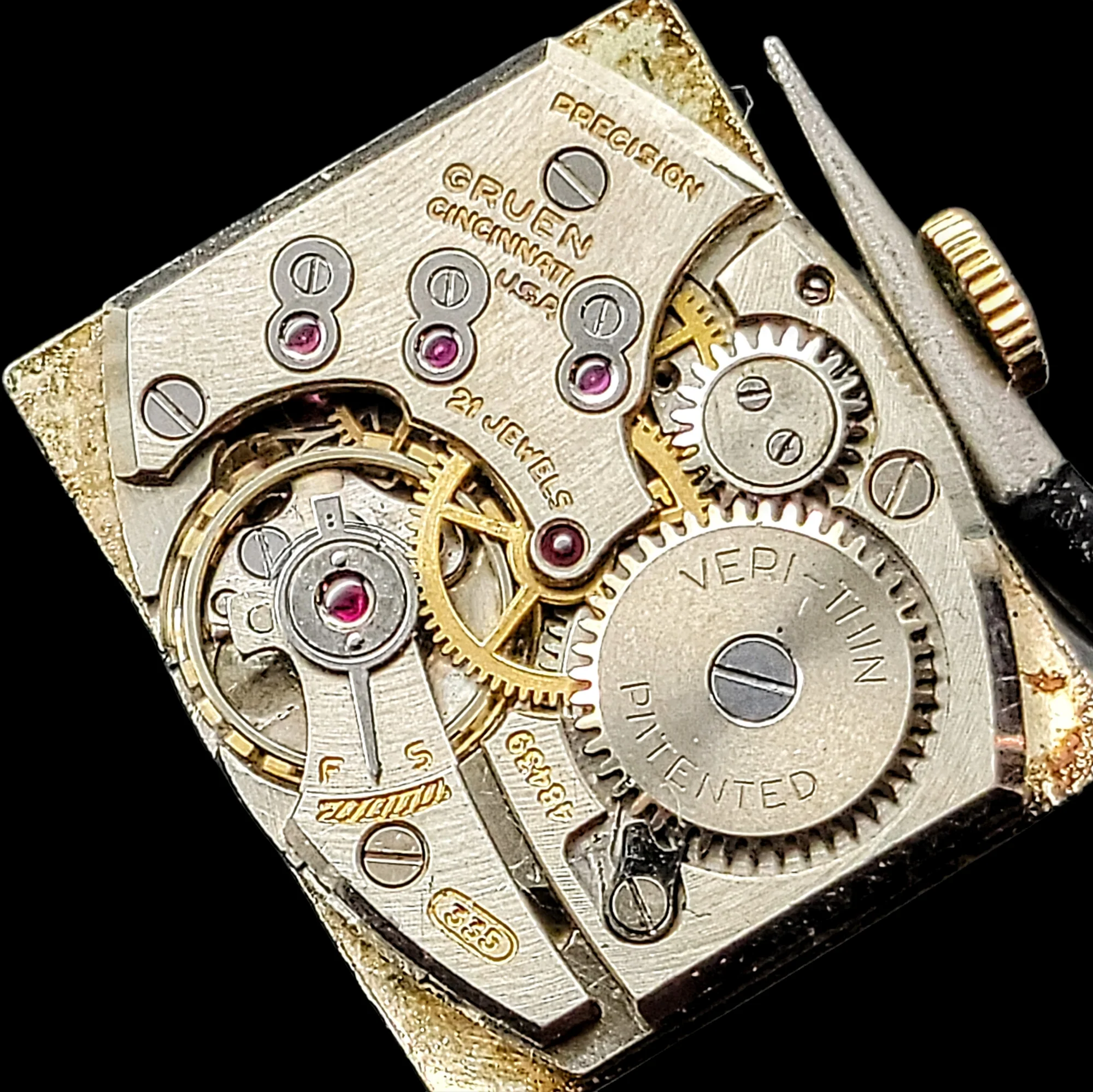 1950 GRUEN 21 Jewels Precision Watch Veri-Thin Cal. 335 - Image 13