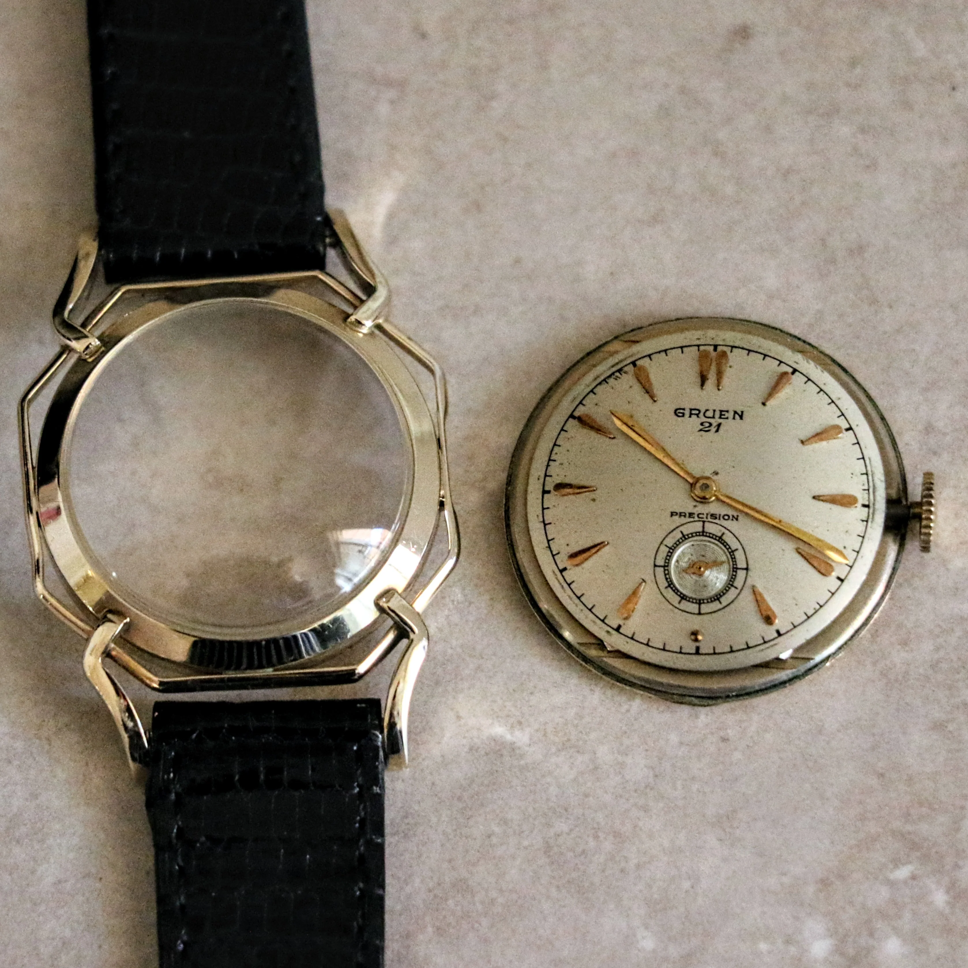 1950 GRUEN Barclay Wristwatch "The Spider" Watch 21 Jewels Precision 10K GF Vintage U.S.A. - Image 17