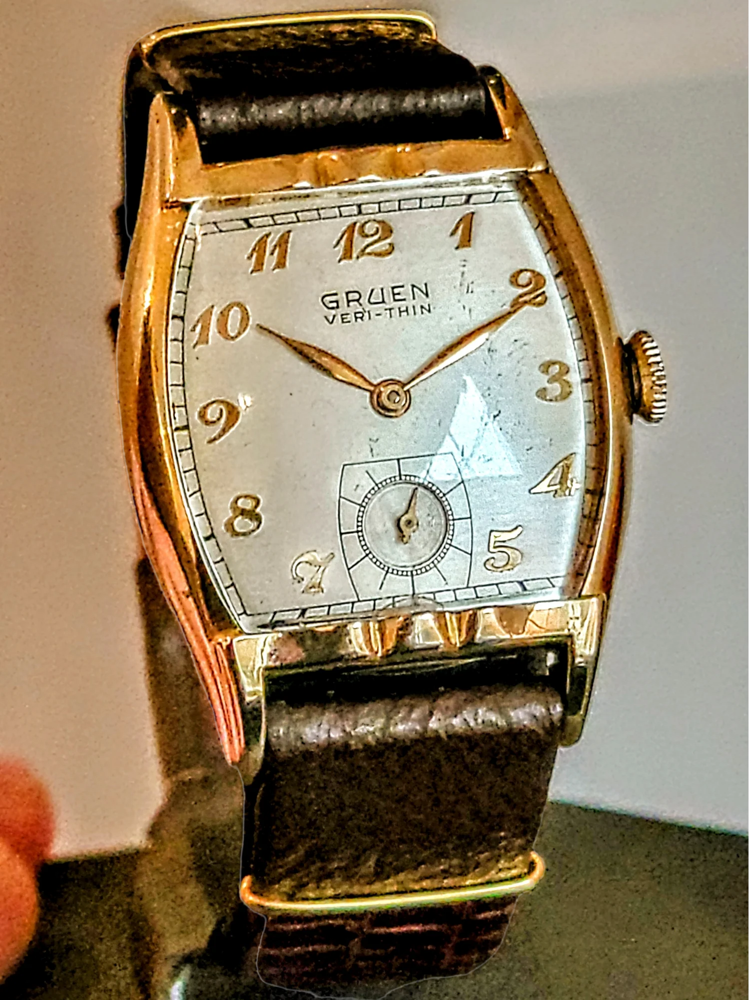 1950 GRUEN Veri-Thin Watch 15 Jewels Cal. 421 Swiss Made - Image 10