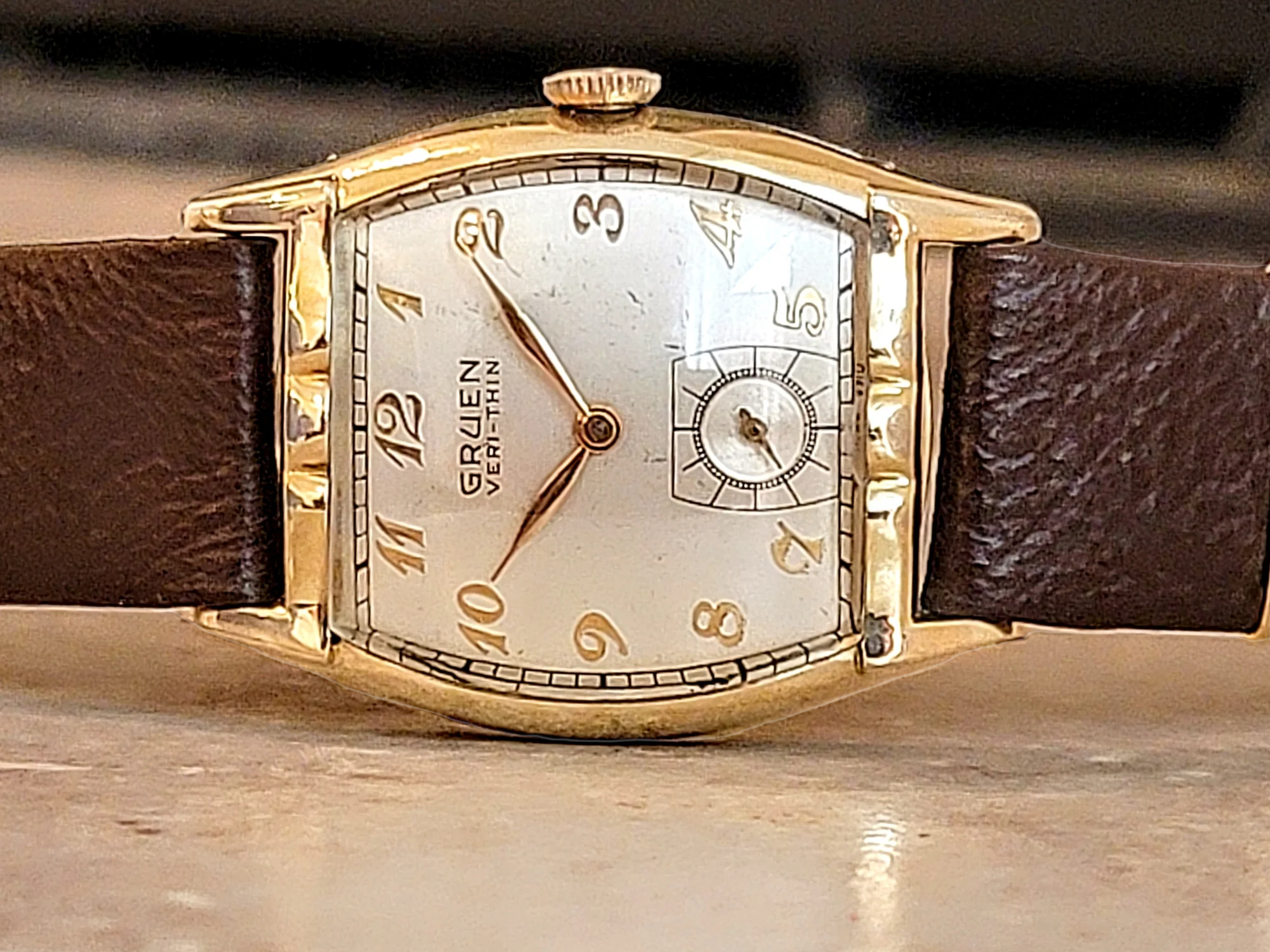 1950 GRUEN Veri-Thin Watch 15 Jewels Cal. 421 Swiss Made - Image 11
