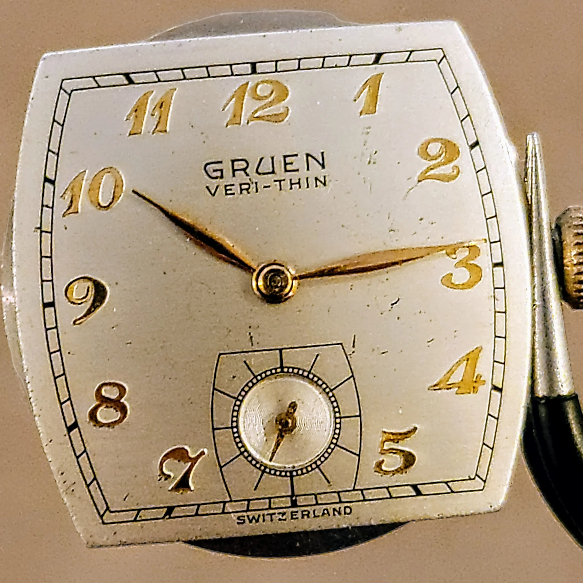 1950 GRUEN Veri-Thin Watch 15 Jewels Cal. 421 Swiss Made - Image 16