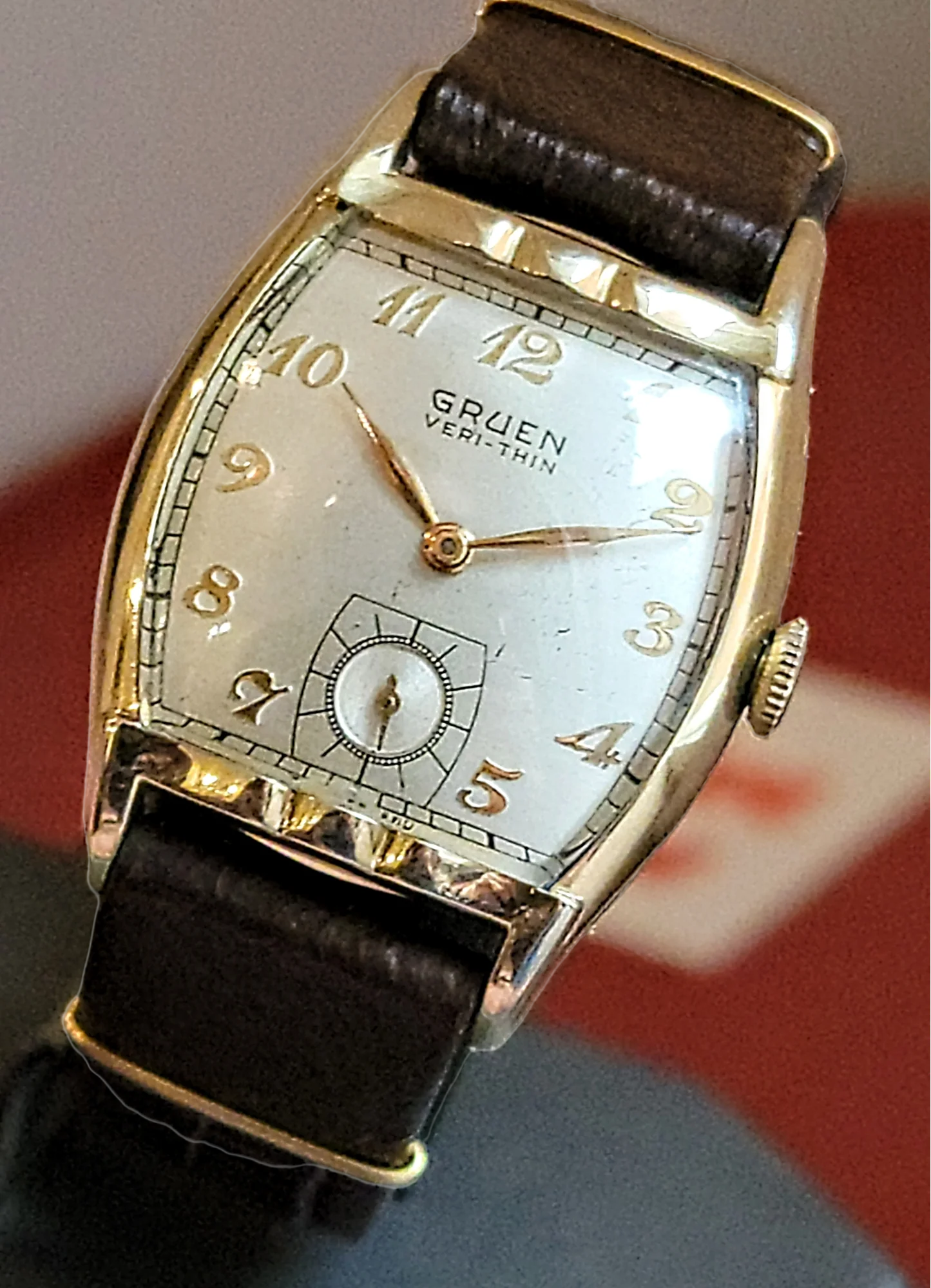 1950 GRUEN Veri-Thin Watch 15 Jewels Cal. 421 Swiss Made - Image 6