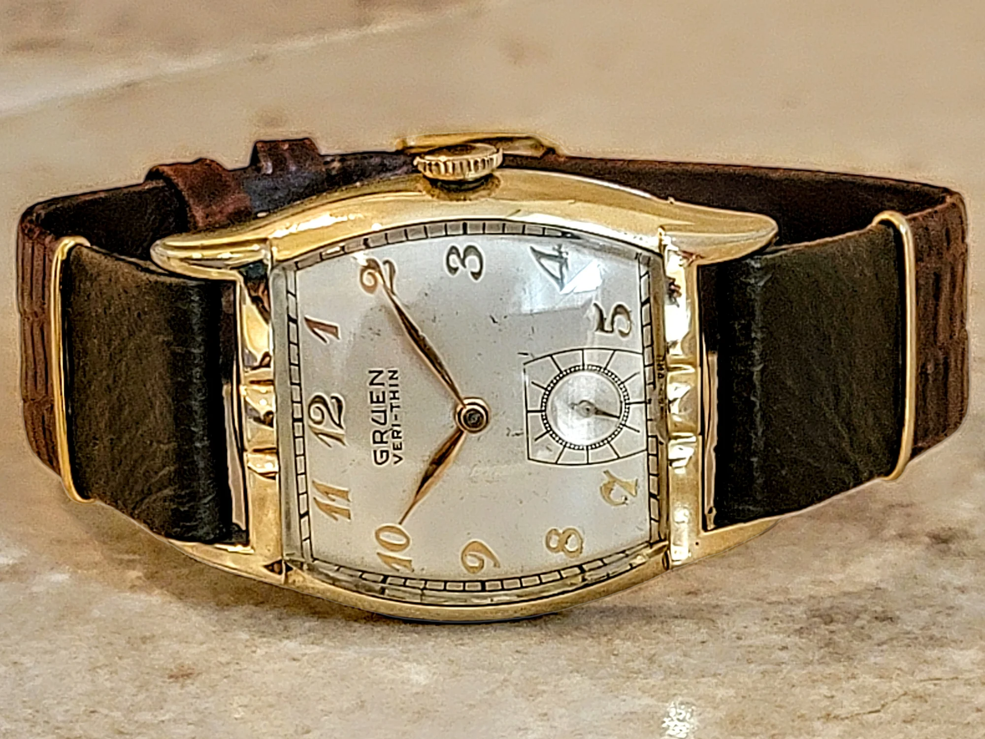 1950 GRUEN Veri-Thin Watch 15 Jewels Cal. 421 Swiss Made - Image 9