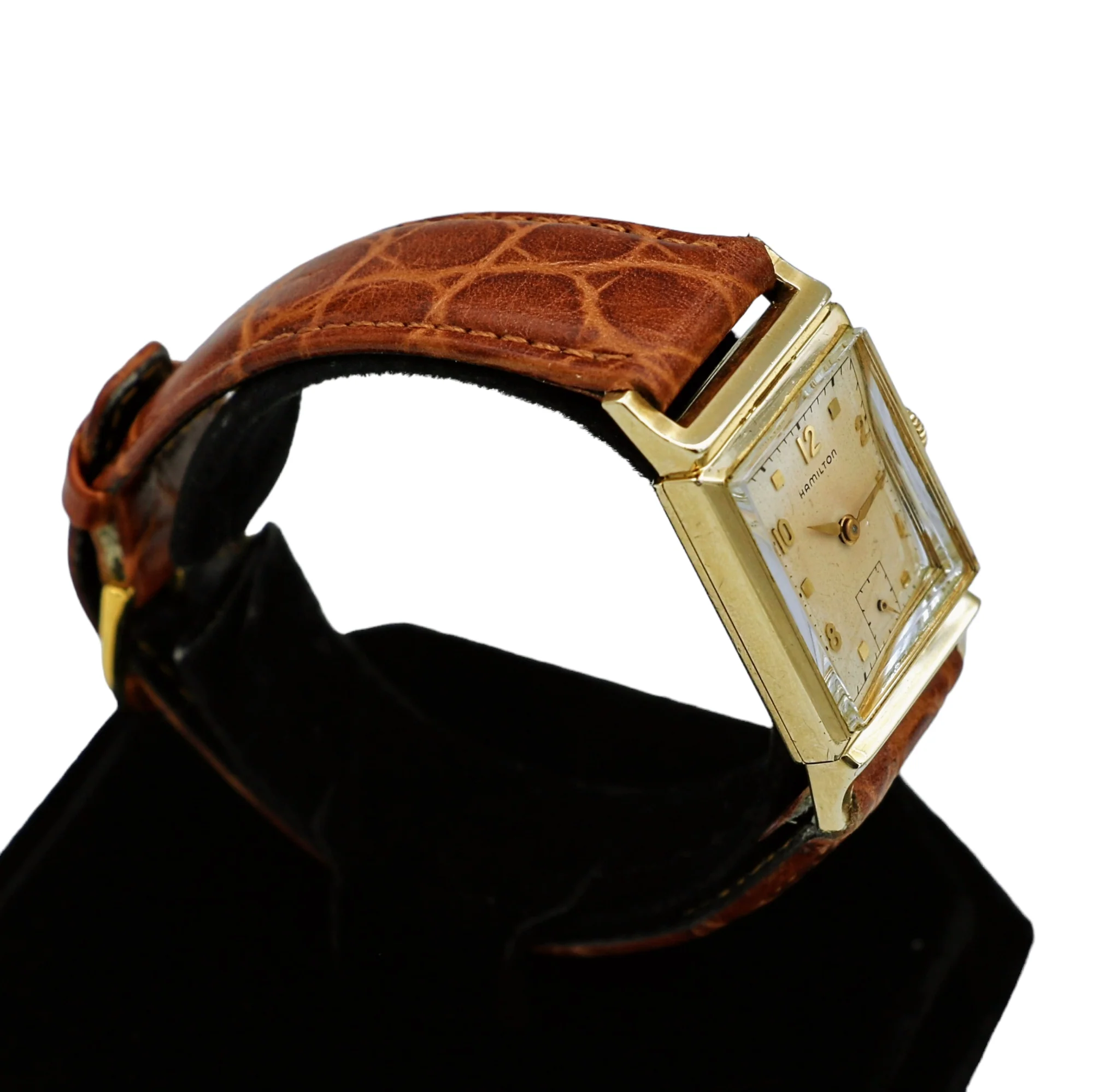 1950 Hamilton Franklin Wristwatch 10K GF Grade 980 17 Jewels Watch - Image 12
