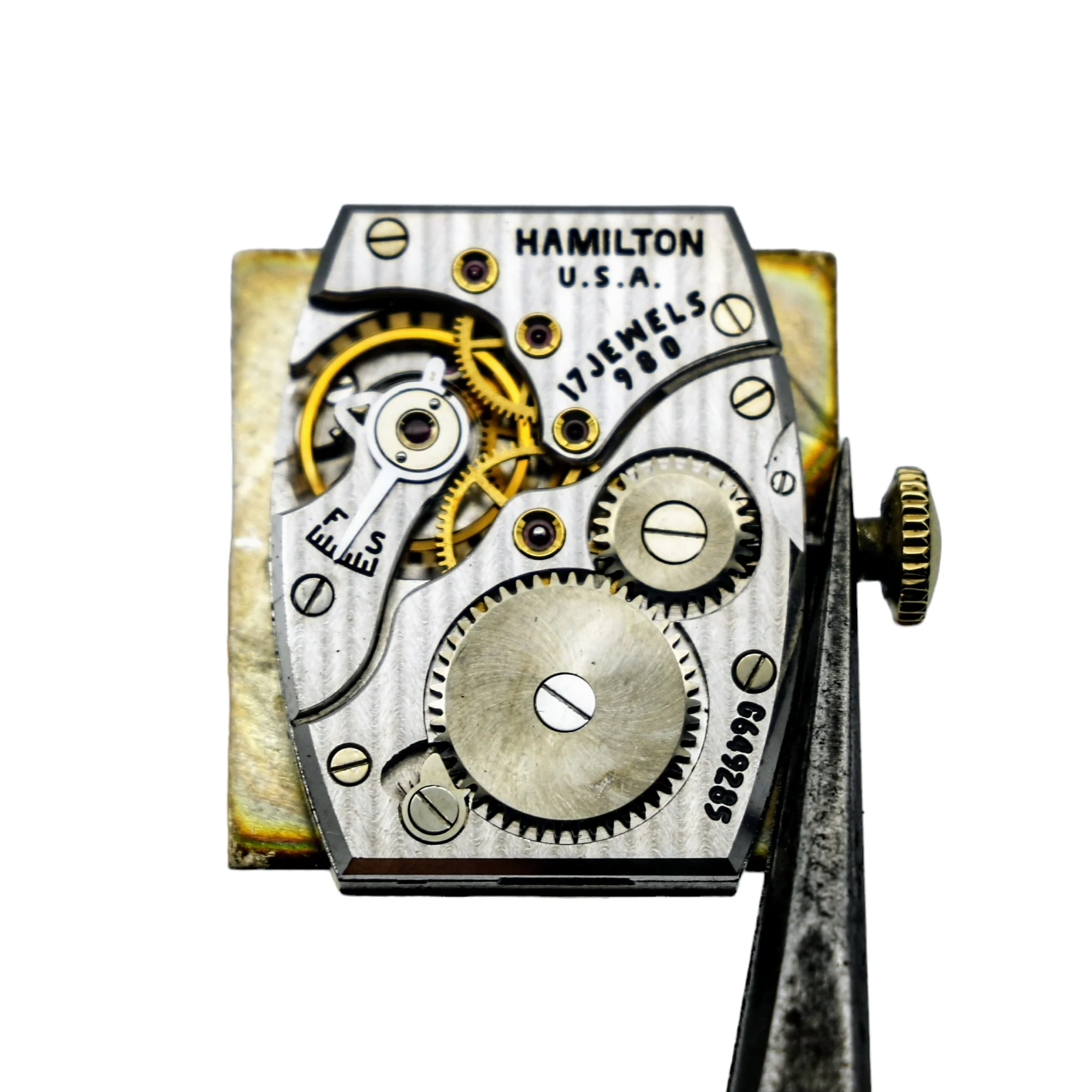 1950 Hamilton Franklin Wristwatch 10K GF Grade 980 17 Jewels Watch - Image 13