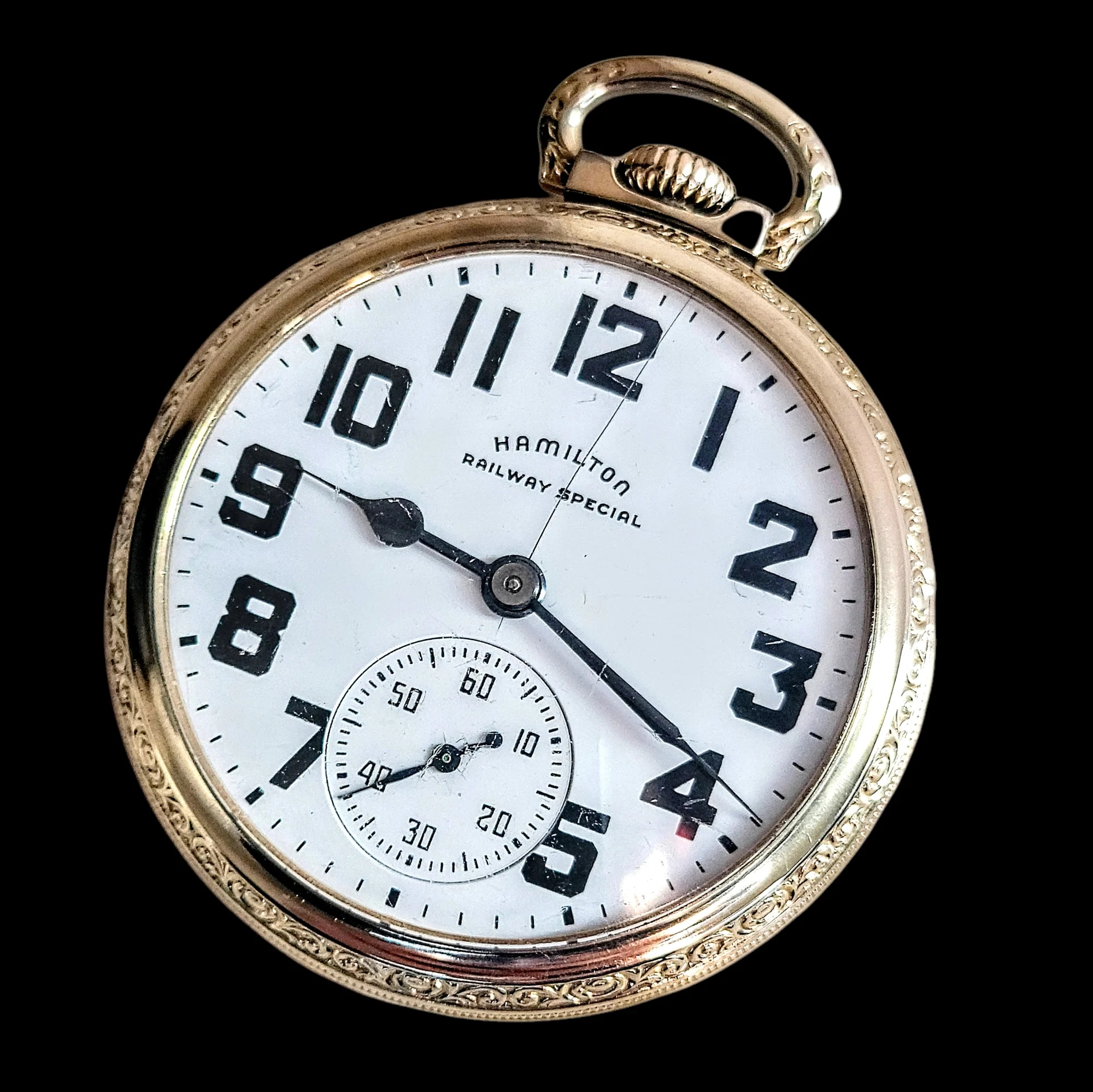 1950 HAMILTON Railway Special Pocket Watch U.S.A. Made - Image 2