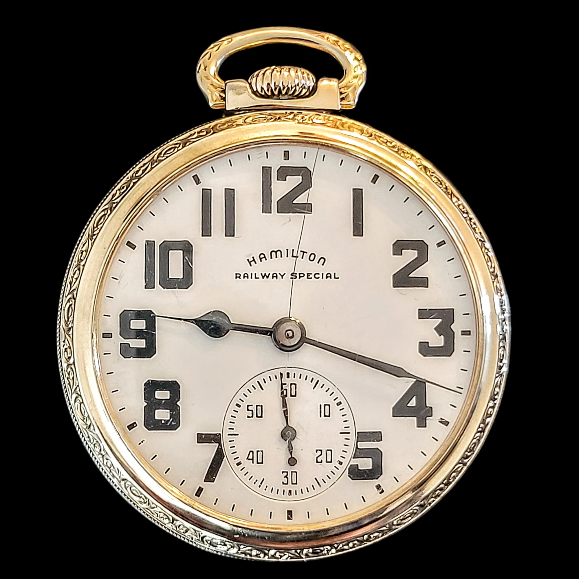 1950 HAMILTON Railway Special Pocket Watch U.S.A. Made - Image 3
