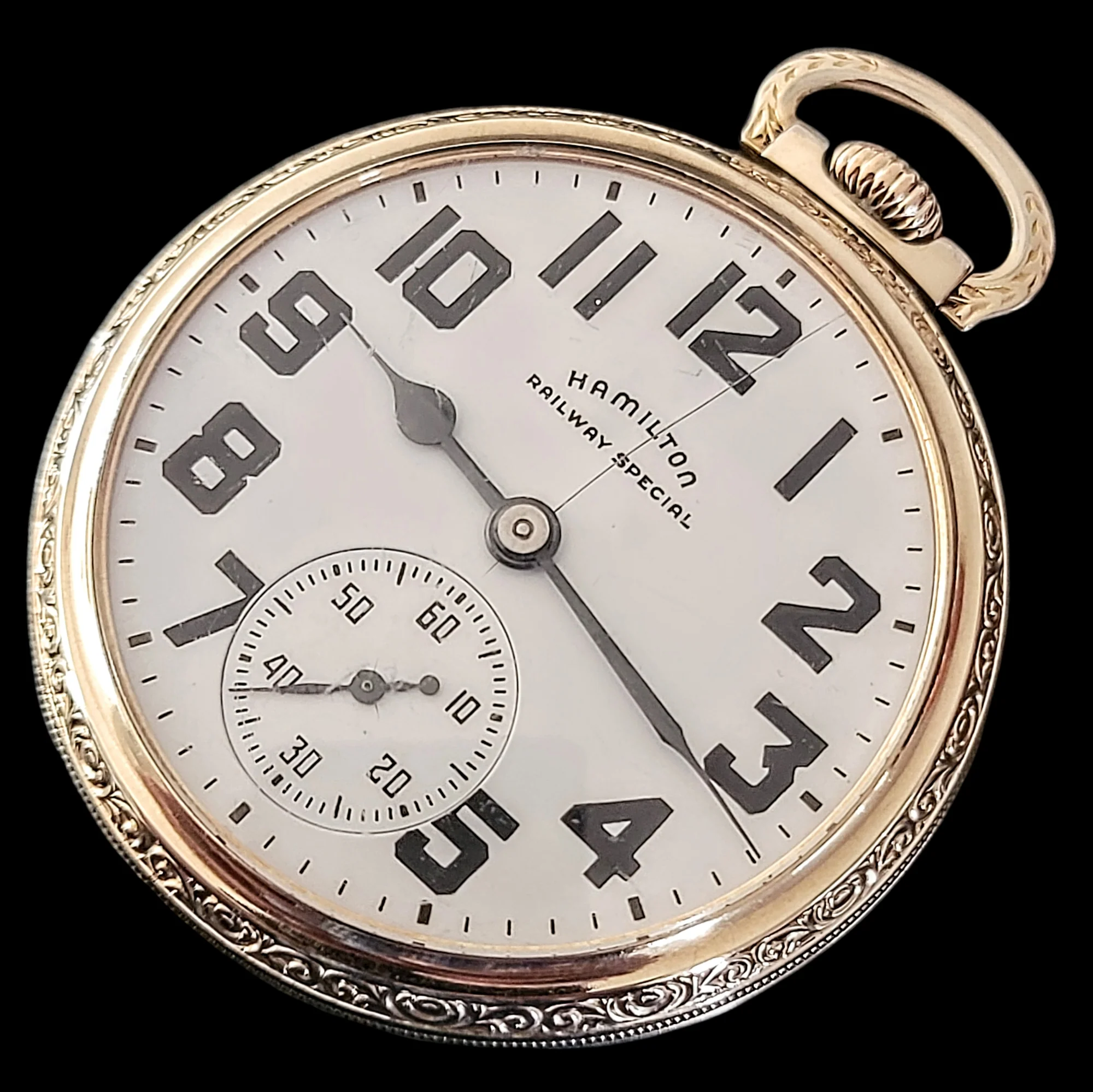 1950 HAMILTON Railway Special Pocket Watch U.S.A. Made - Image 4