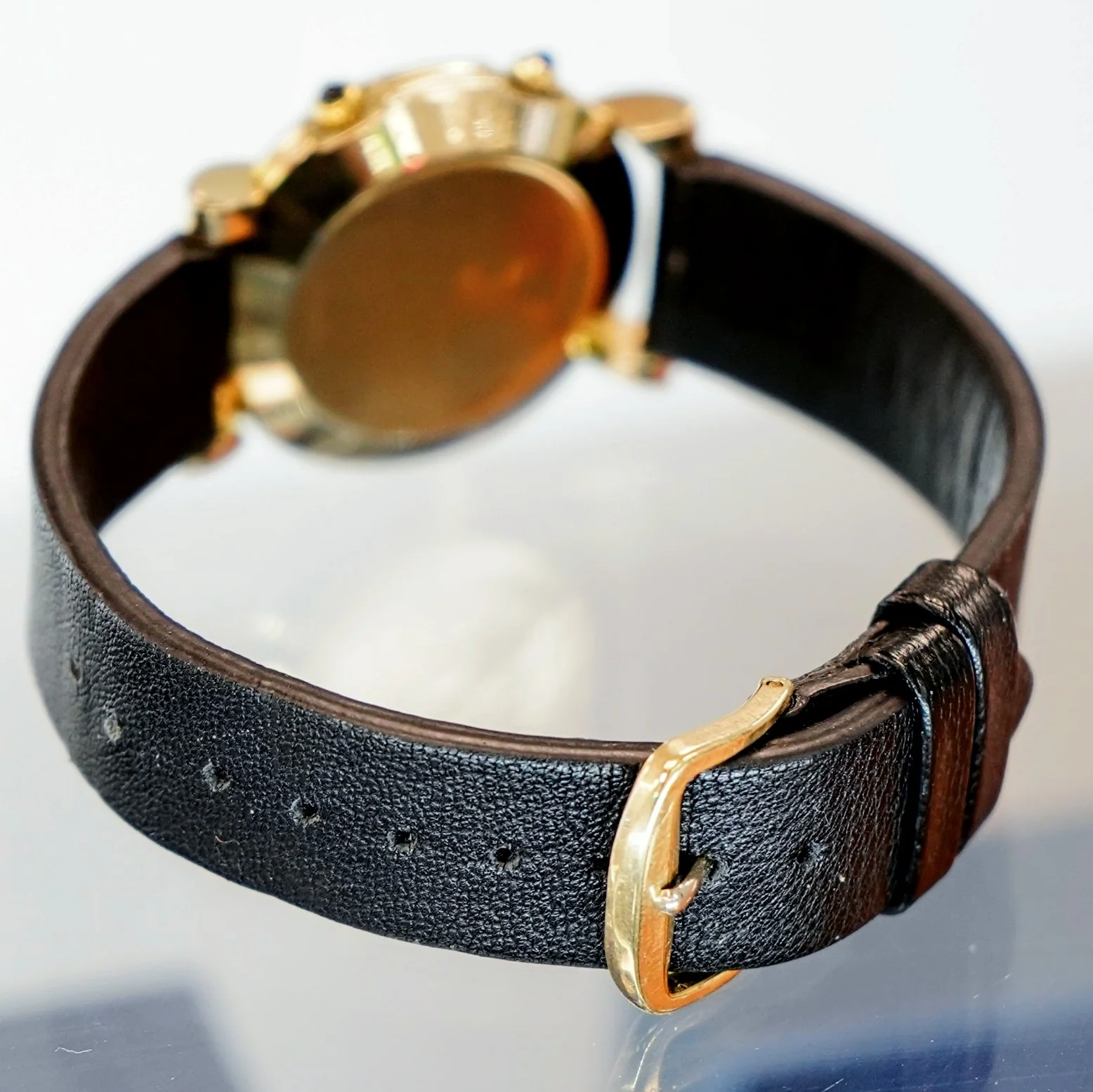 1950 Jaeger-LeCoultre Memovox Wrist Alarm Watch Two-Tone Dial 32mm Fancy Lugs - 10K GF Wristwatch - Image 8
