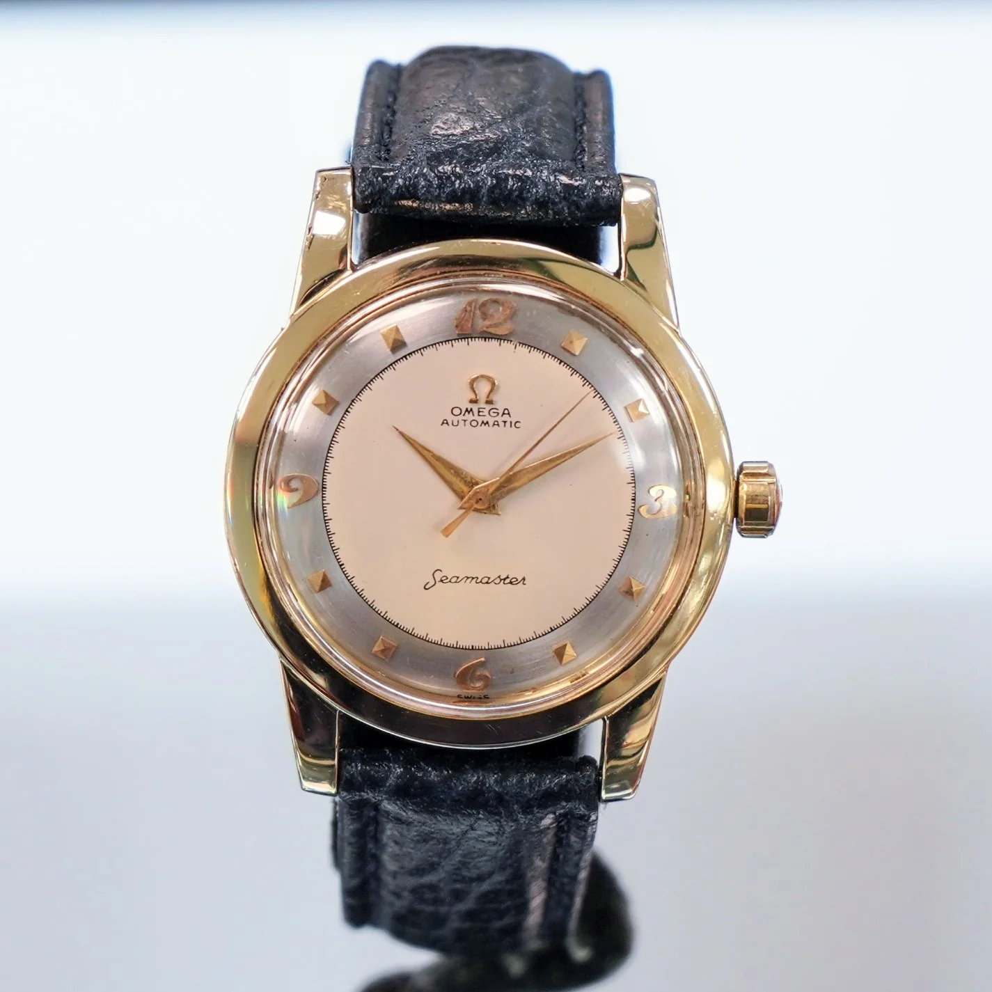 1950 OMEGA Seamaster Watch Bumper Automatic Ref. 2577-17 Cal. 351 34mm Wristwatch - IN BOX! - Image 2