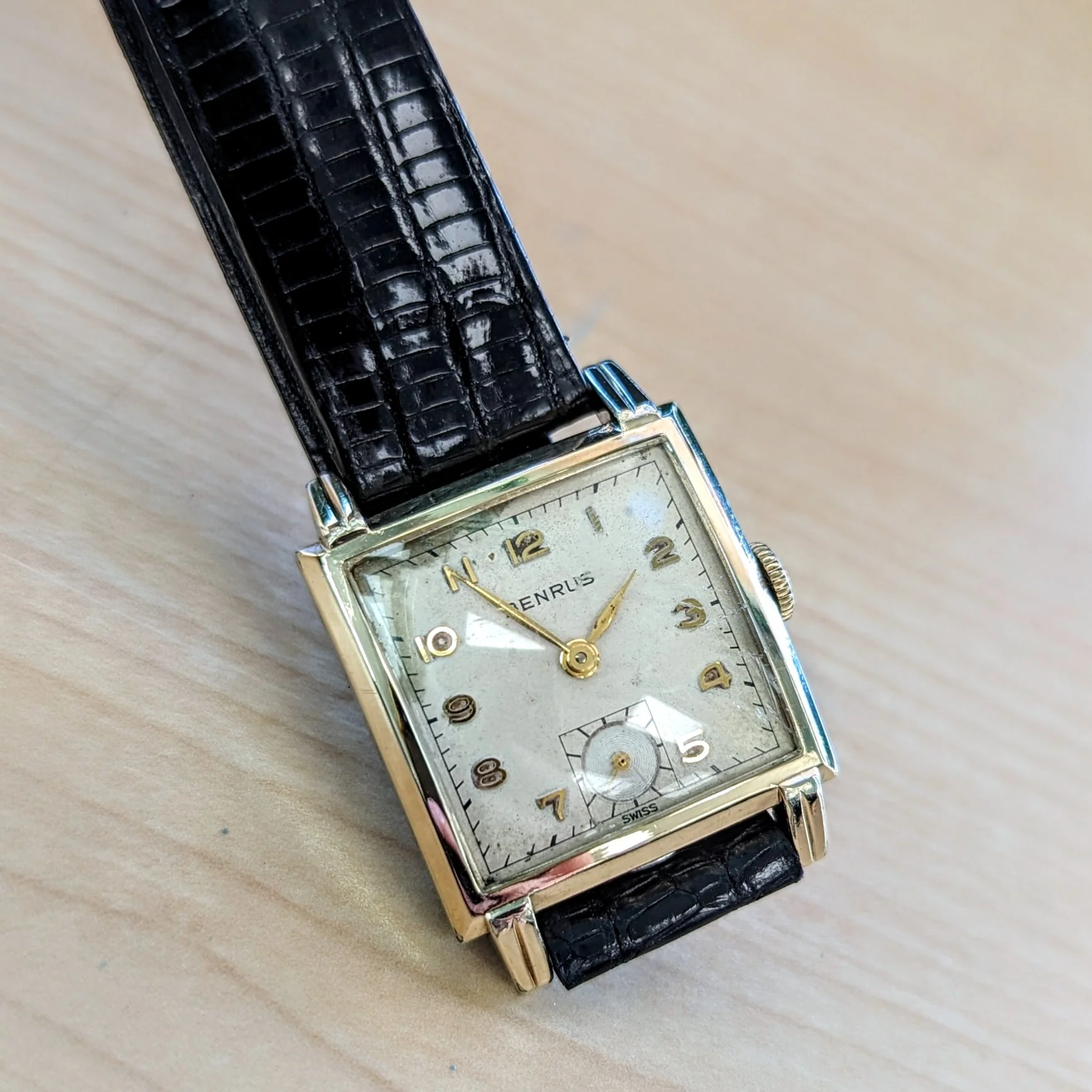 1950's BENRUS Watch 17 Jewels Model BA 2 Cal. ETA 900  Swiss Made Wristwatch - Image 5
