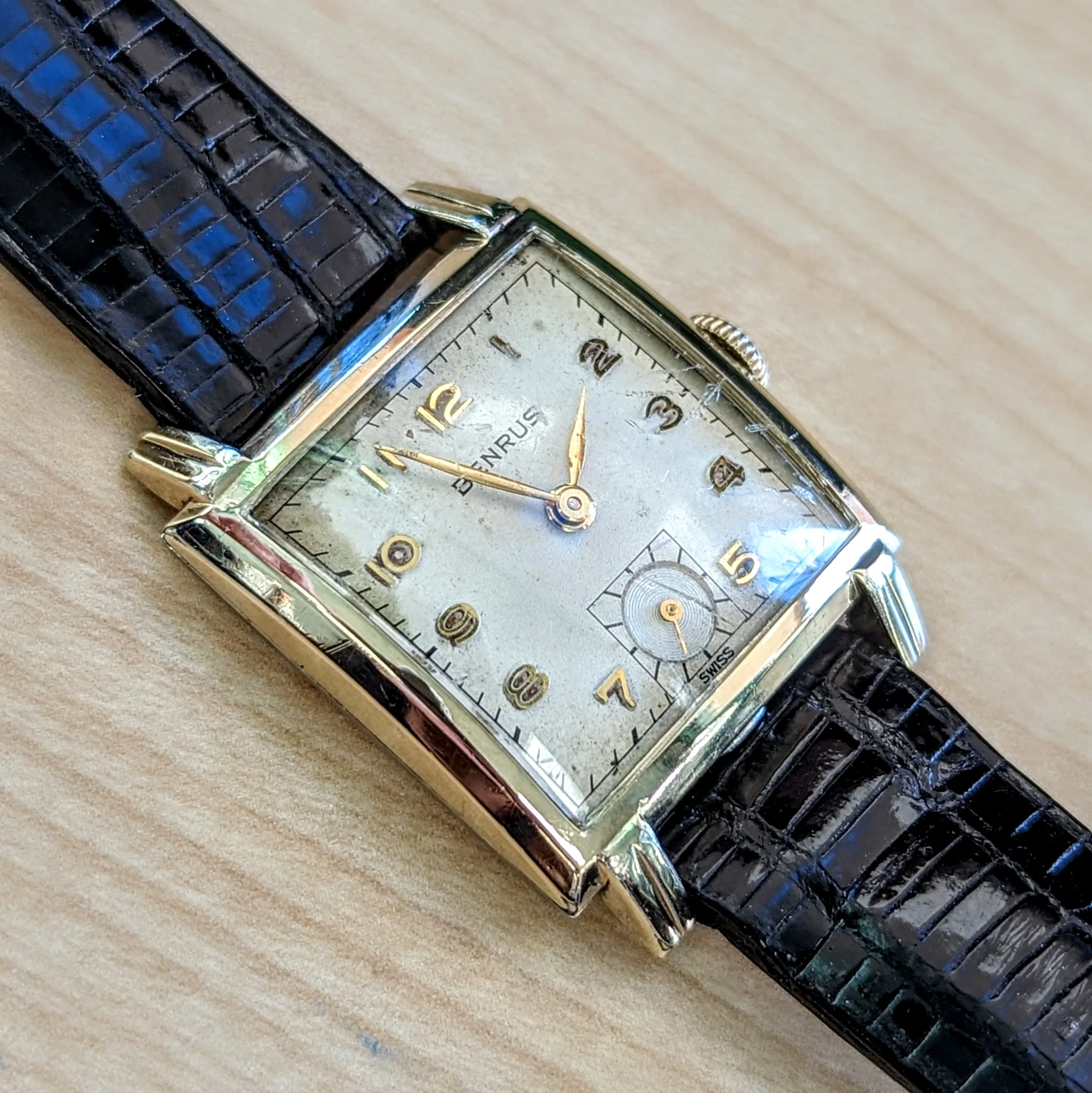 1950's BENRUS Watch 17 Jewels Model BA 2 Cal. ETA 900  Swiss Made Wristwatch - Image 8