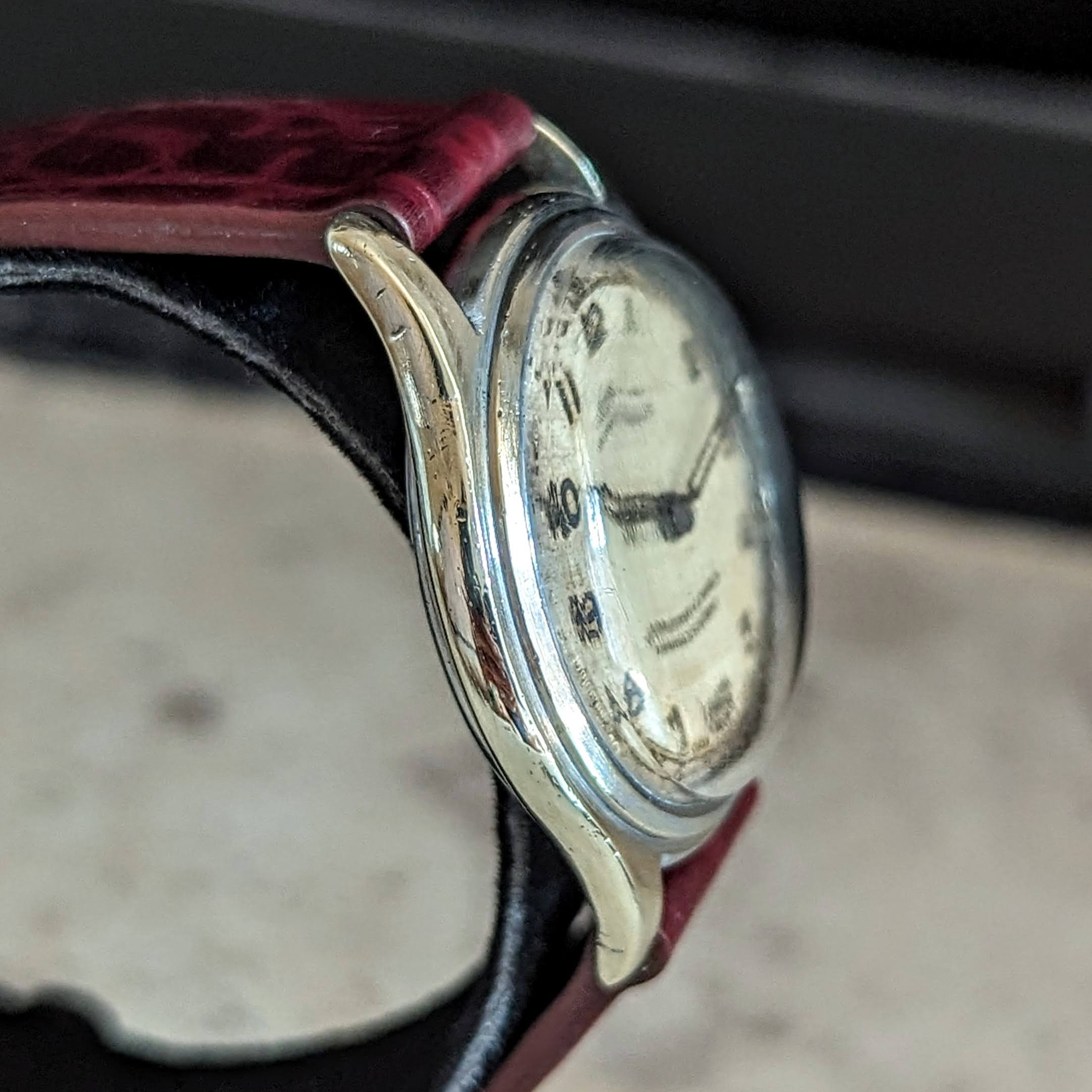 1950's LANCO Sport Watch 15 Rubis Cal. 1064 Water & Shock Resistant Military Style Wristwatch - Image 7