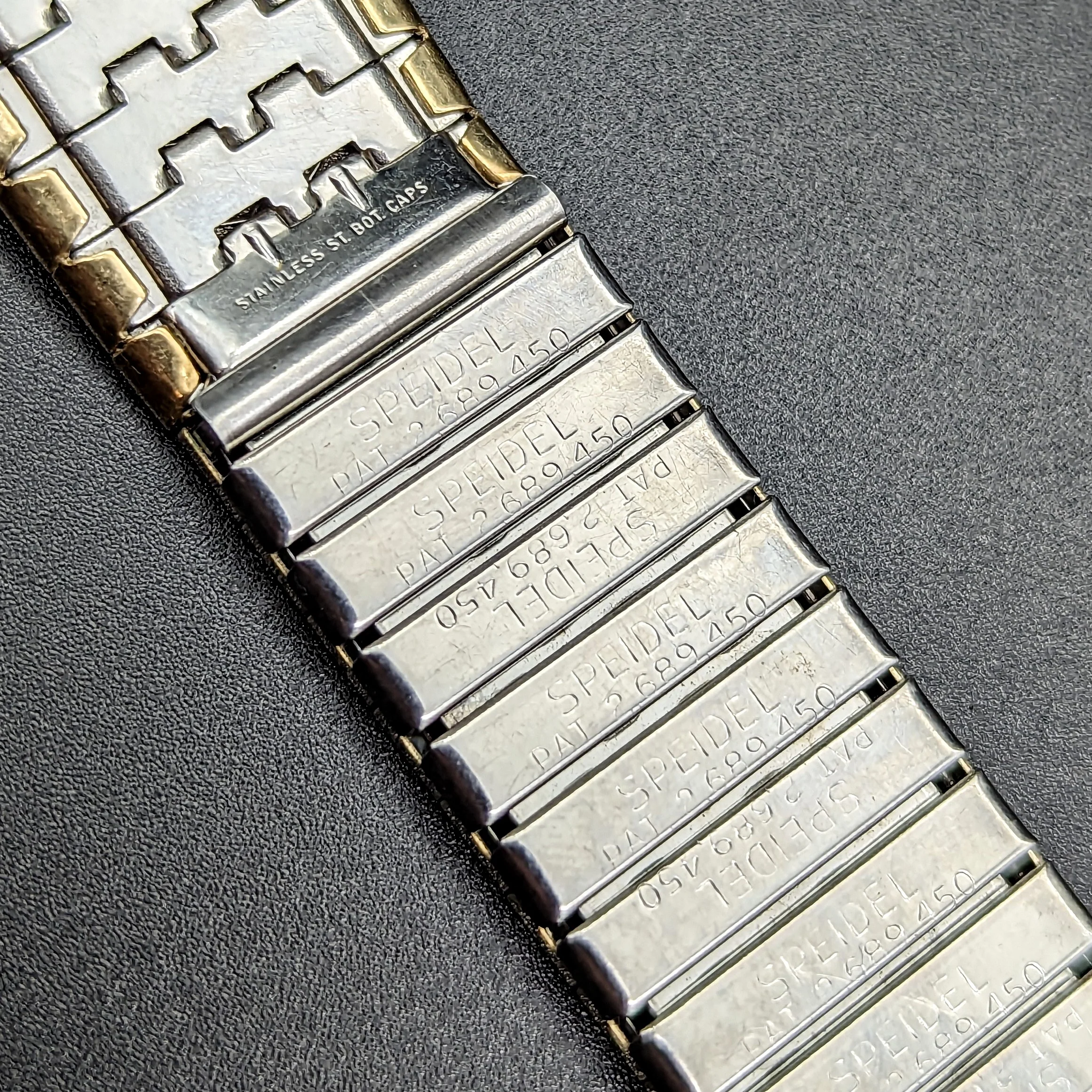 1950s SPEIDEL 17mm Flex Watchband Center Scissor Expansion Bracelet 10K GF - Image 13